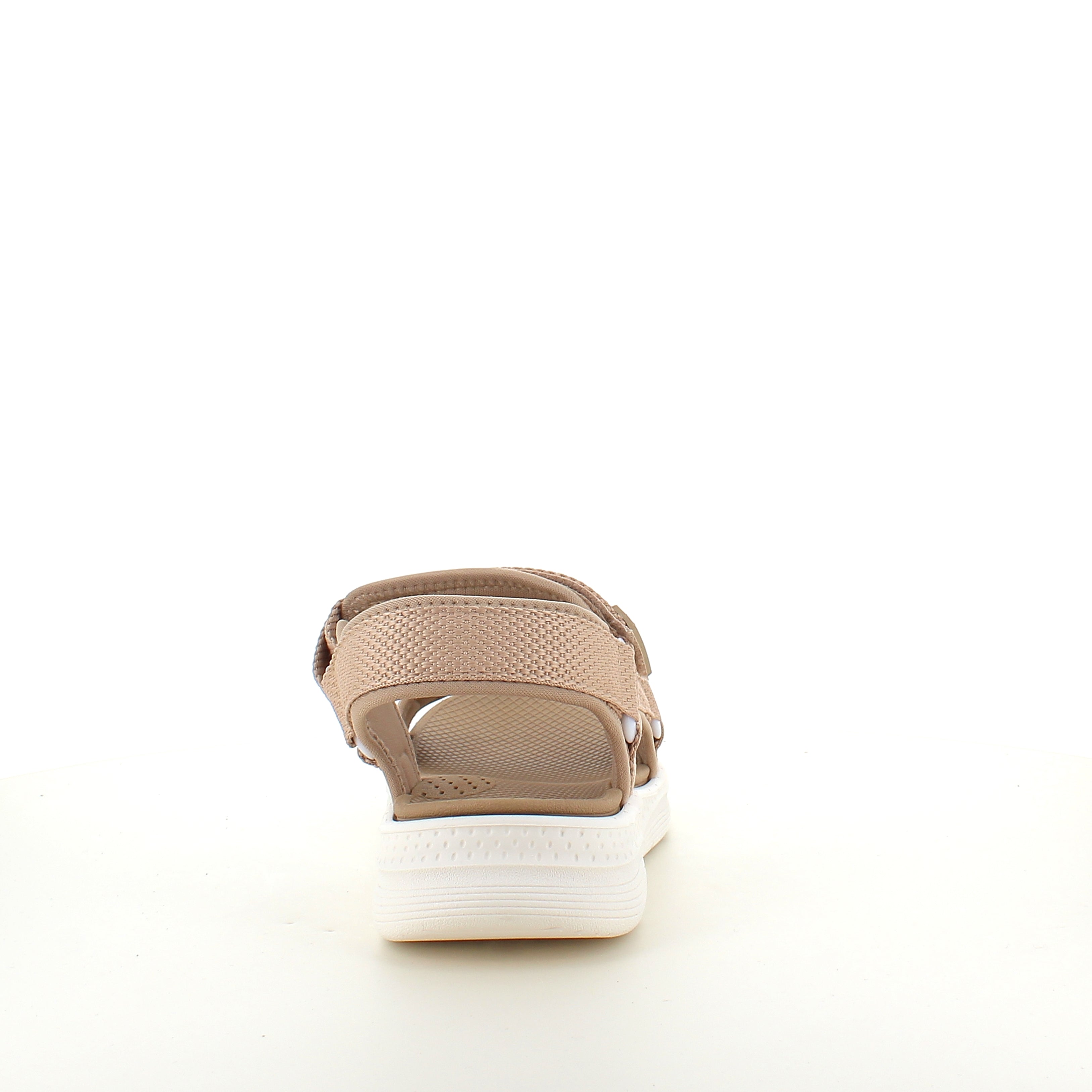 Taupe bekväm sandal med justerbara remmar & lätt stötdämpning
