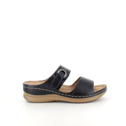 Sandal med kilklack – svart modell