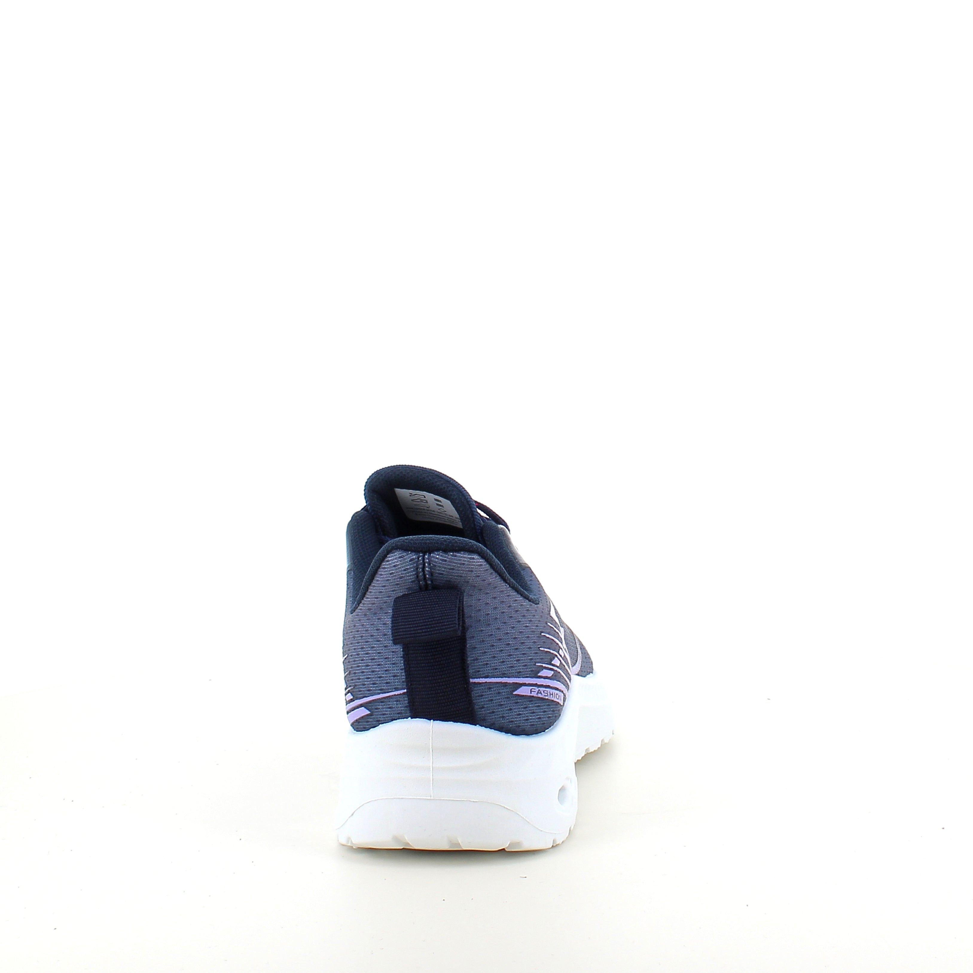 Blå lätta sneakers i mesh med stötdämpande sula