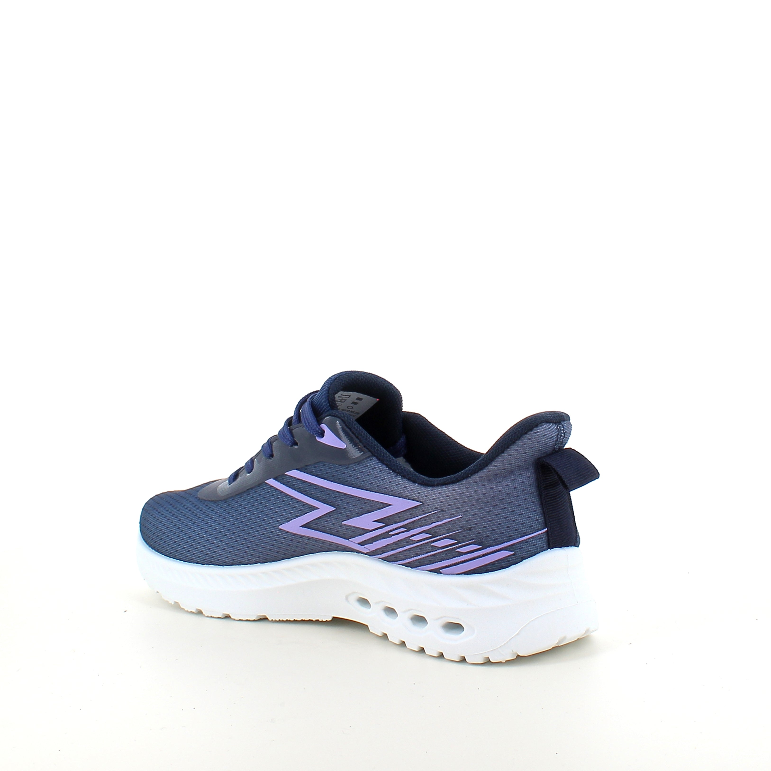 Blå lätta sneakers i mesh med stötdämpande sula
