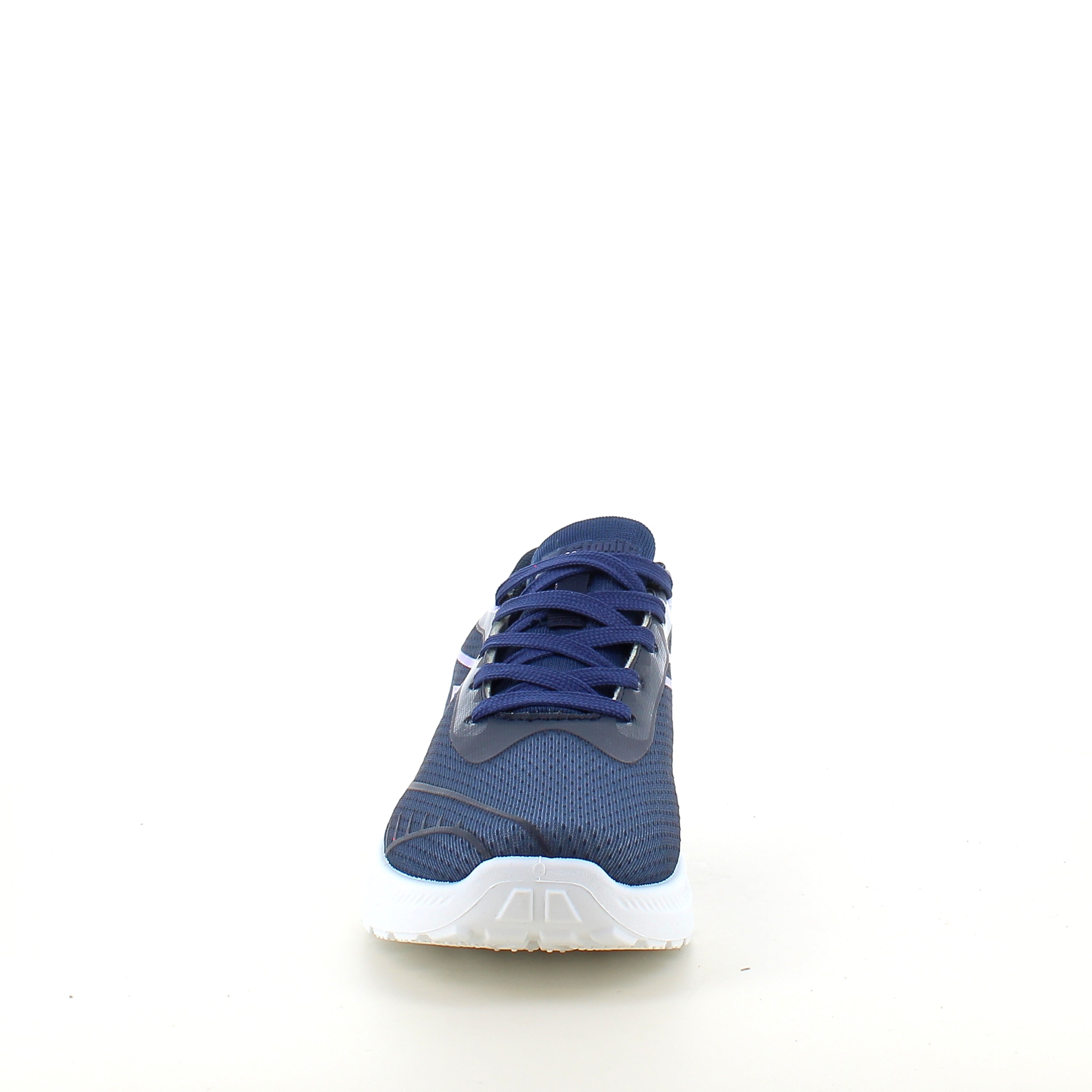 Blå lätta sneakers i mesh med stötdämpande sula