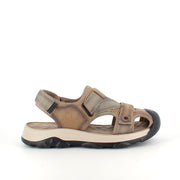 Norway Originals stängd herrsandal – brun softshellsandal med stimulerande innersula