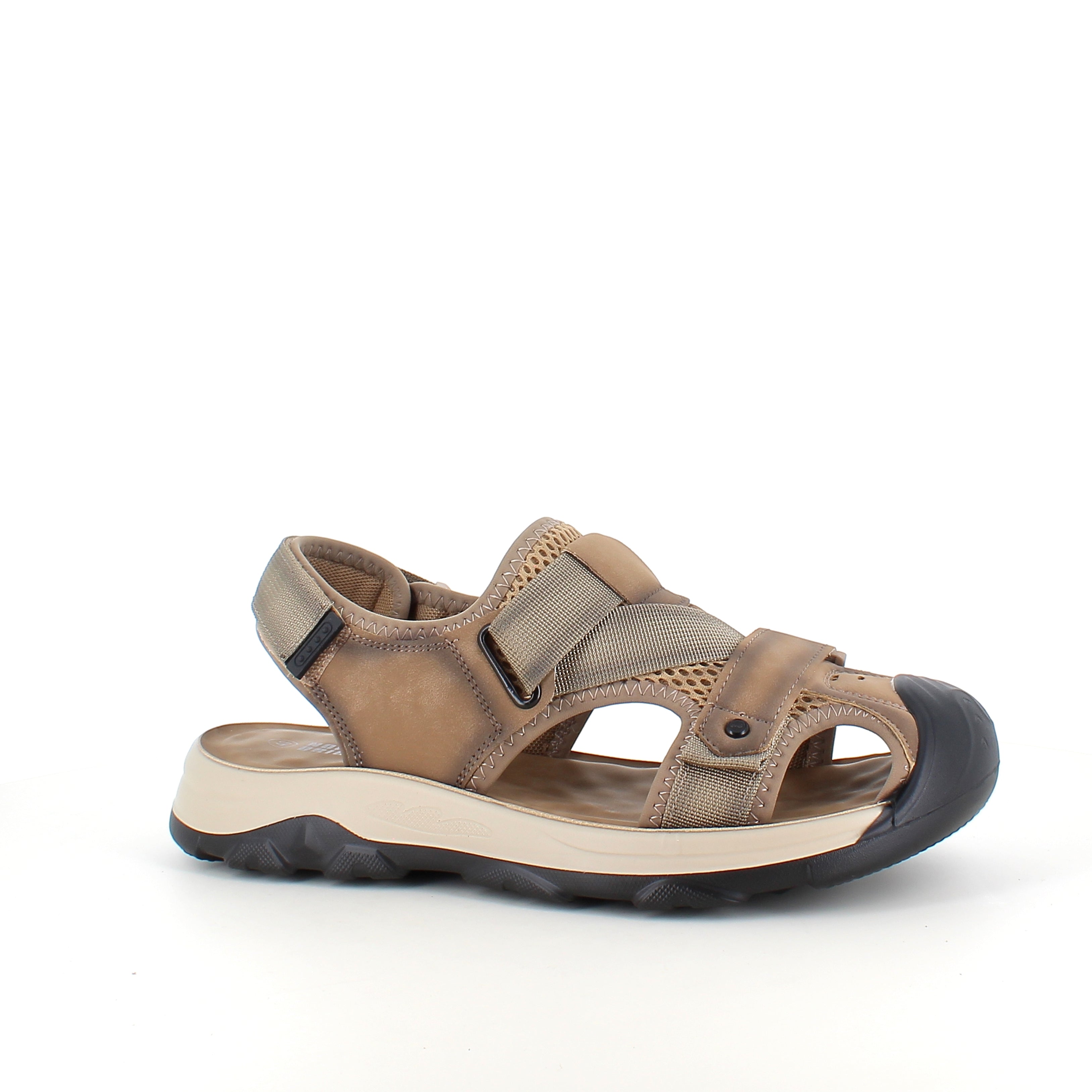 Norway Originals stängd herrsandal – brun softshellsandal med stimulerande innersula