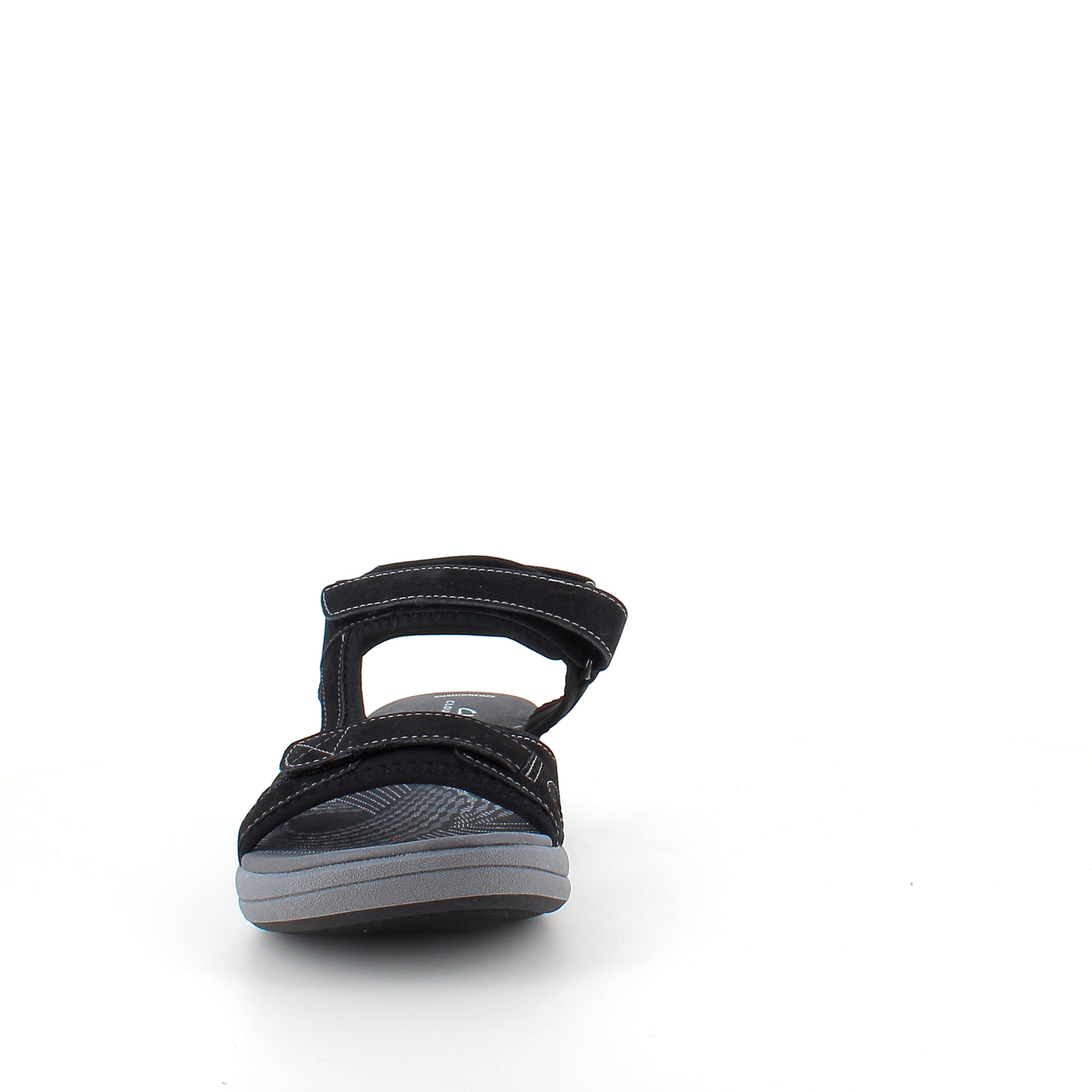Clarks Cloudsteppers sandal i svart – mjuk komfort & stötdämpning hela dagen