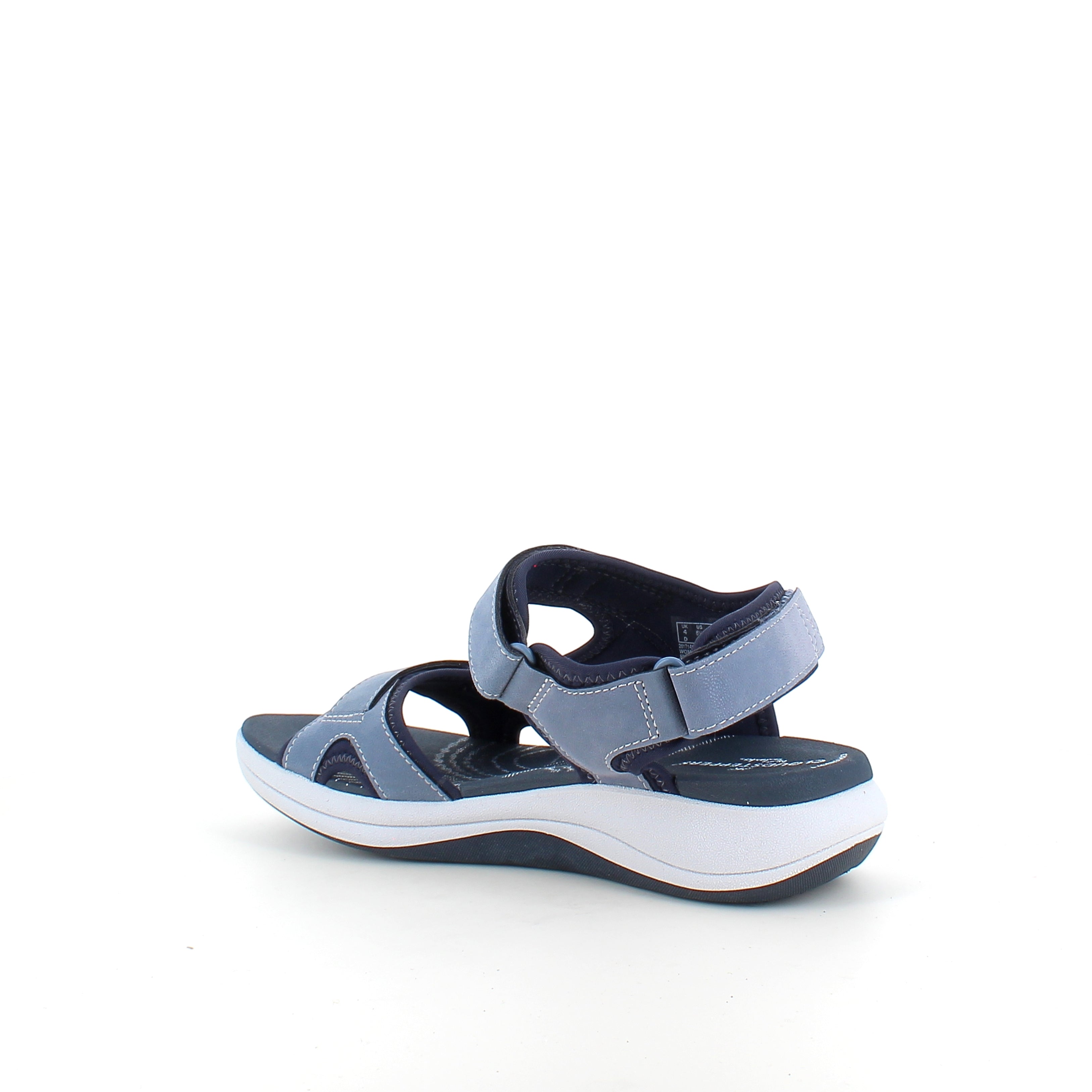 Clarks Cloudsteppers sandal i blå – mjuk & stödjande sandal för aktiva dagar