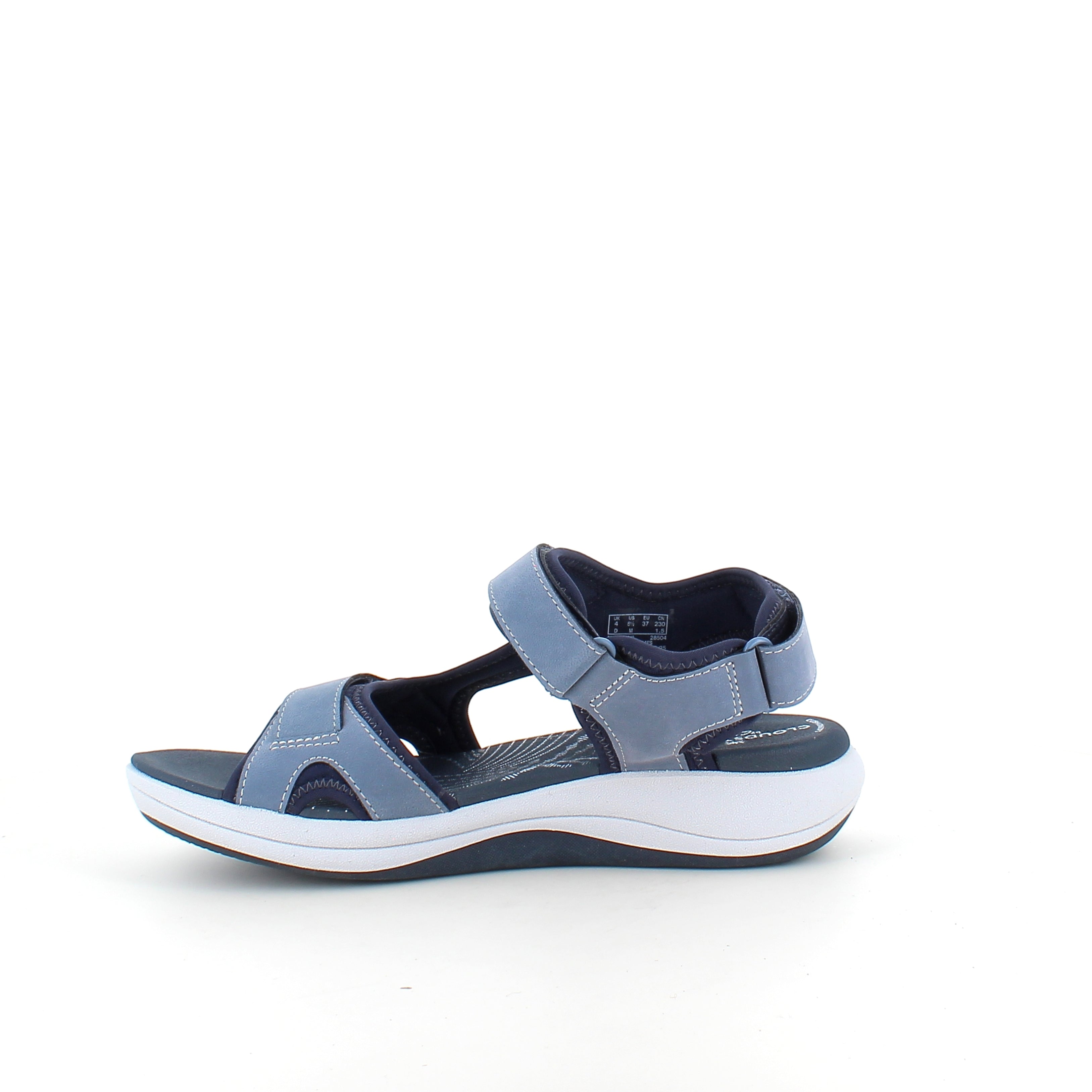 Clarks Cloudsteppers sandal i blå – mjuk & stödjande sandal för aktiva dagar