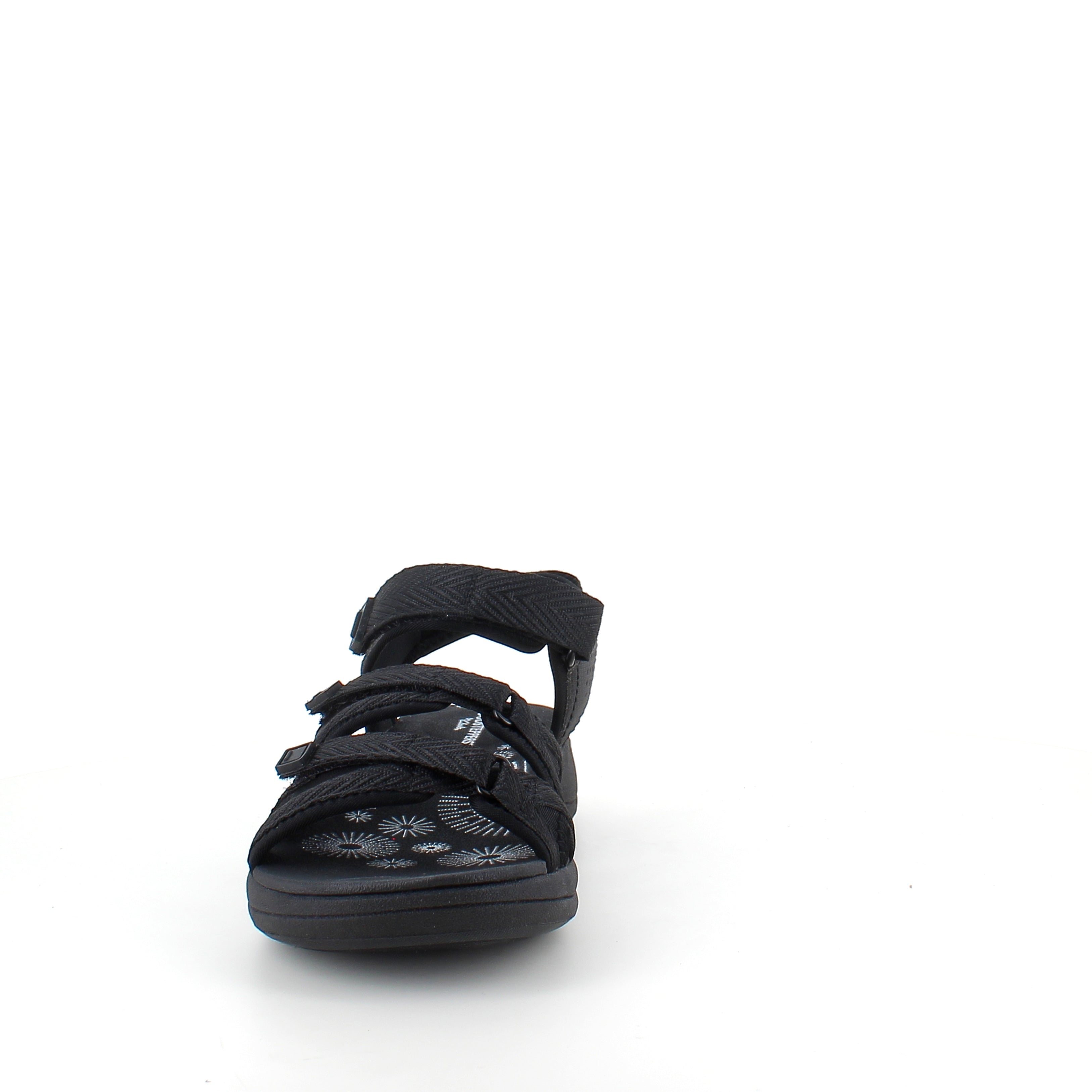 Clarks Cloudsteppers sandal i svart – lätt och stötabsorberande komfort för långa dagar
