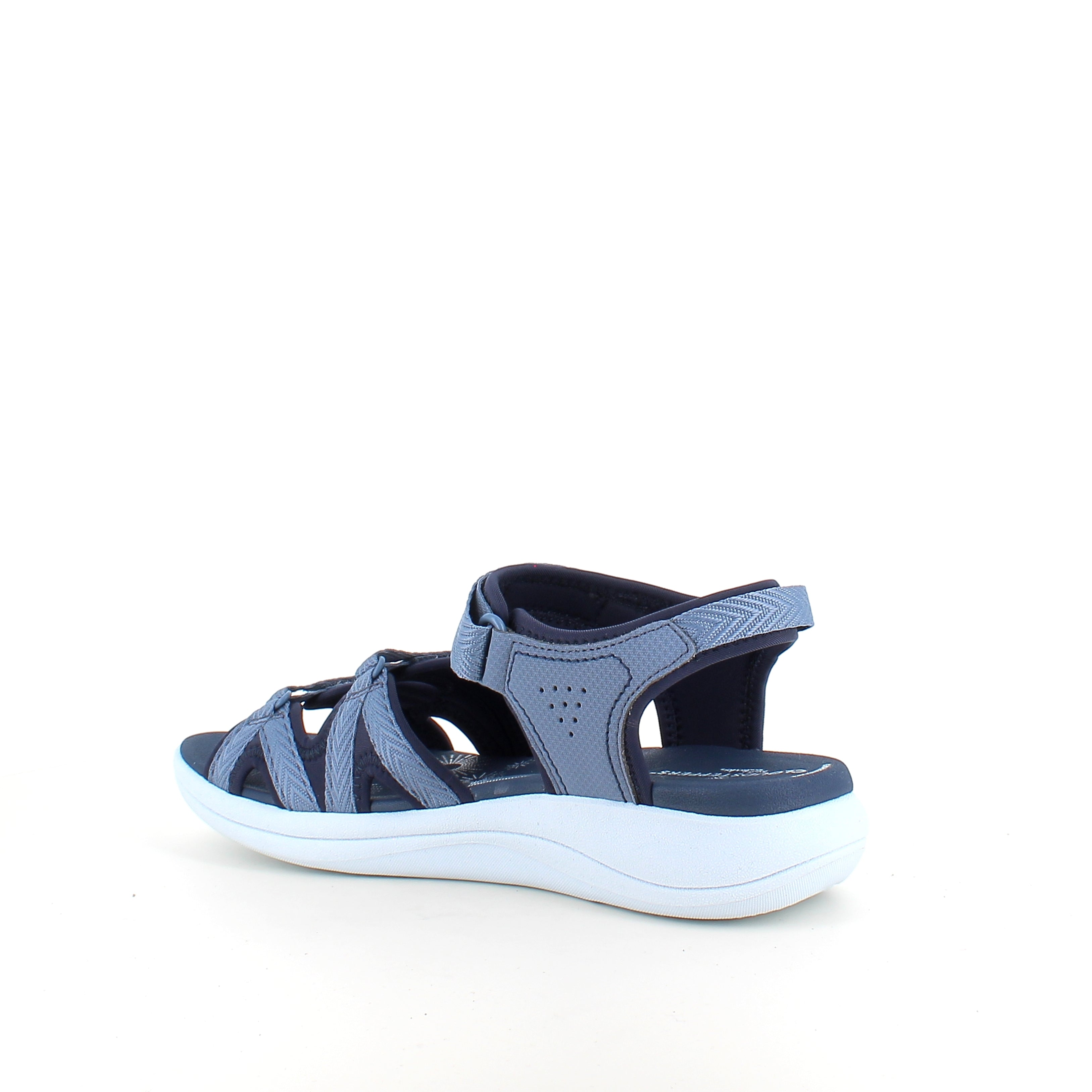 Clarks Cloudsteppers sandal i navy – lätt och stötdämpande komfort för långa dagar