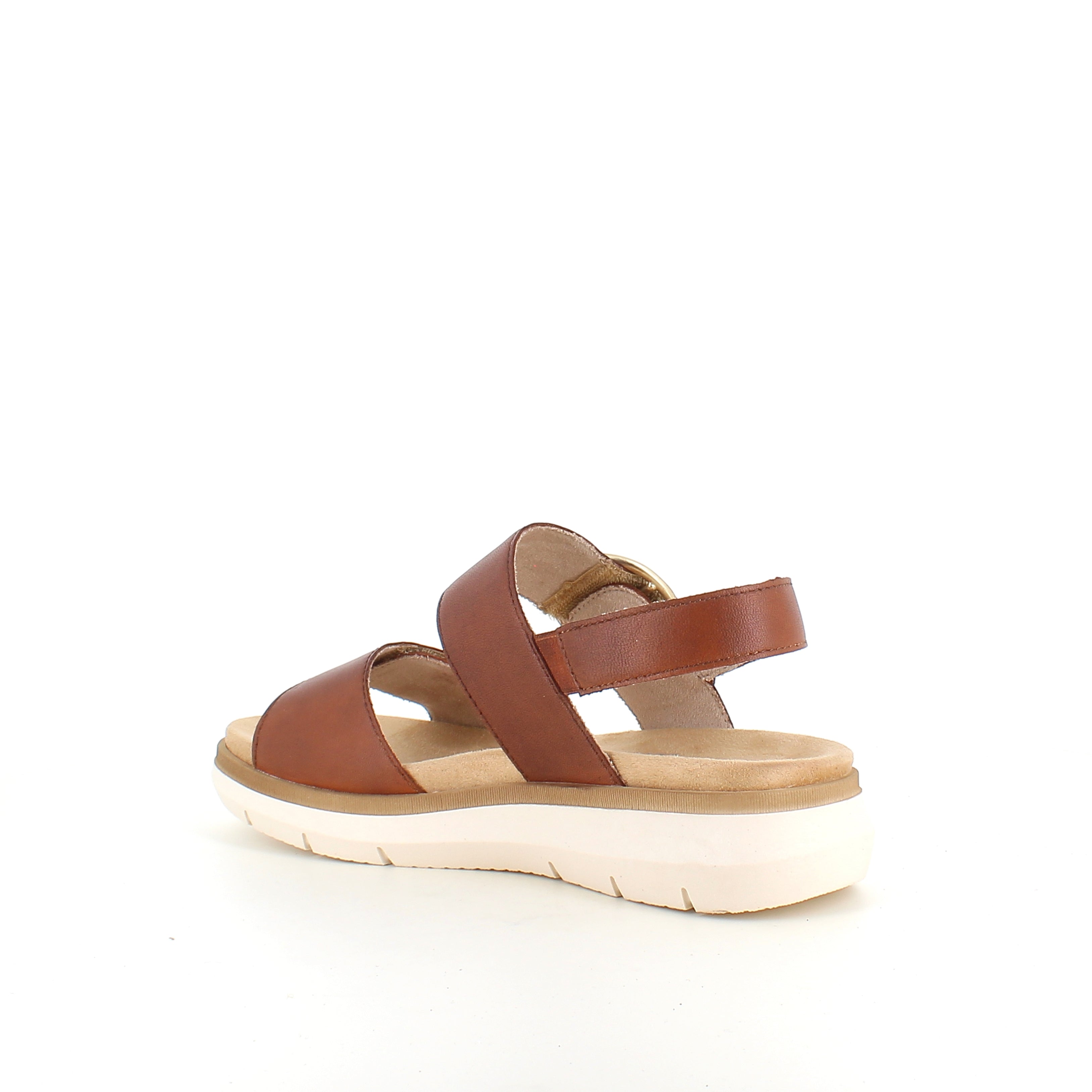 Remonte sandal i brunt för dam – elegant komfort med Soft-sula och justerbar passform