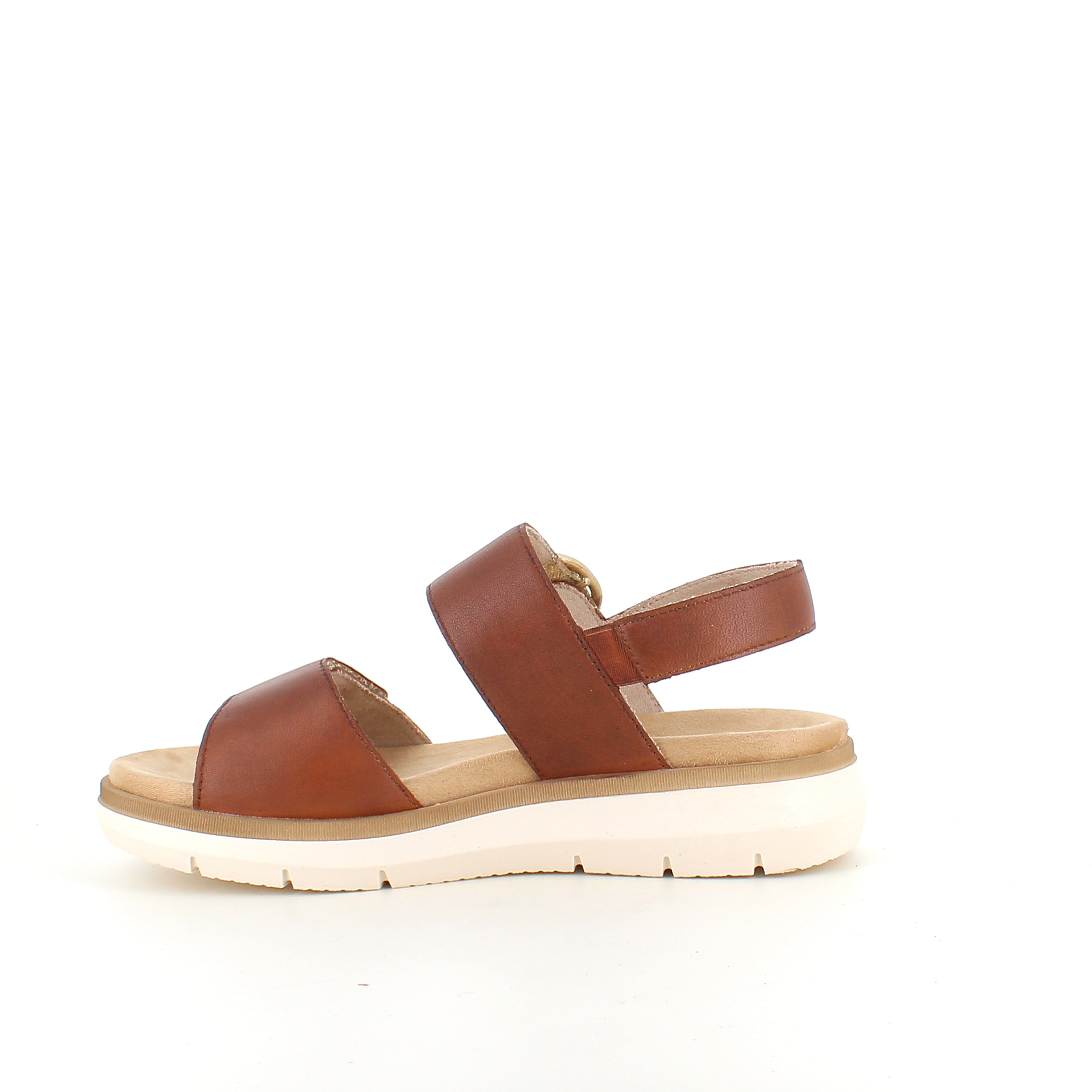 Remonte sandal i brunt för dam – elegant komfort med Soft-sula och justerbar passform