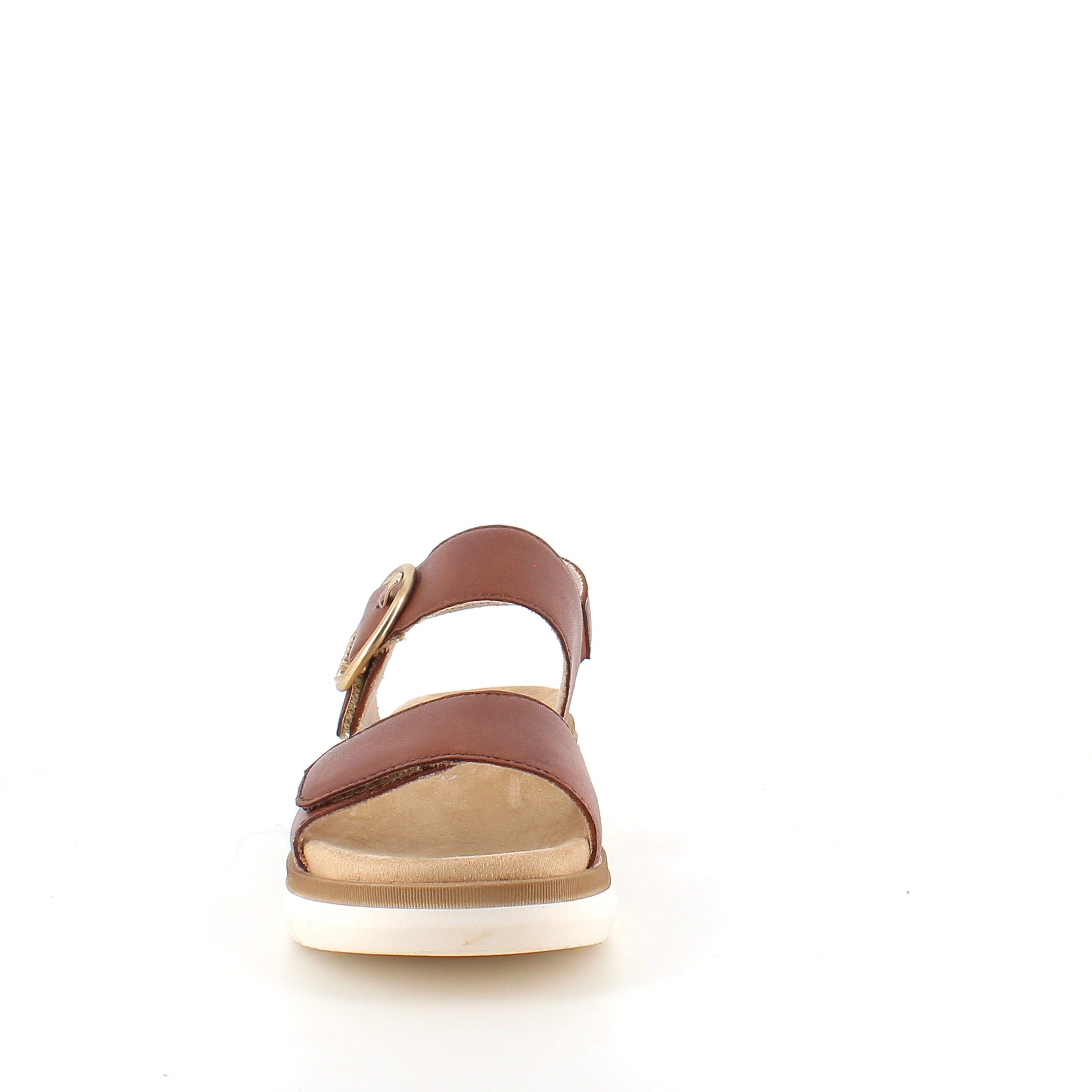 Remonte sandal i brunt för dam – elegant komfort med Soft-sula och justerbar passform