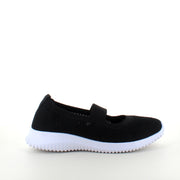 Svart slip-on ballerina från Endurance med stötdämpning och flexibel komfort