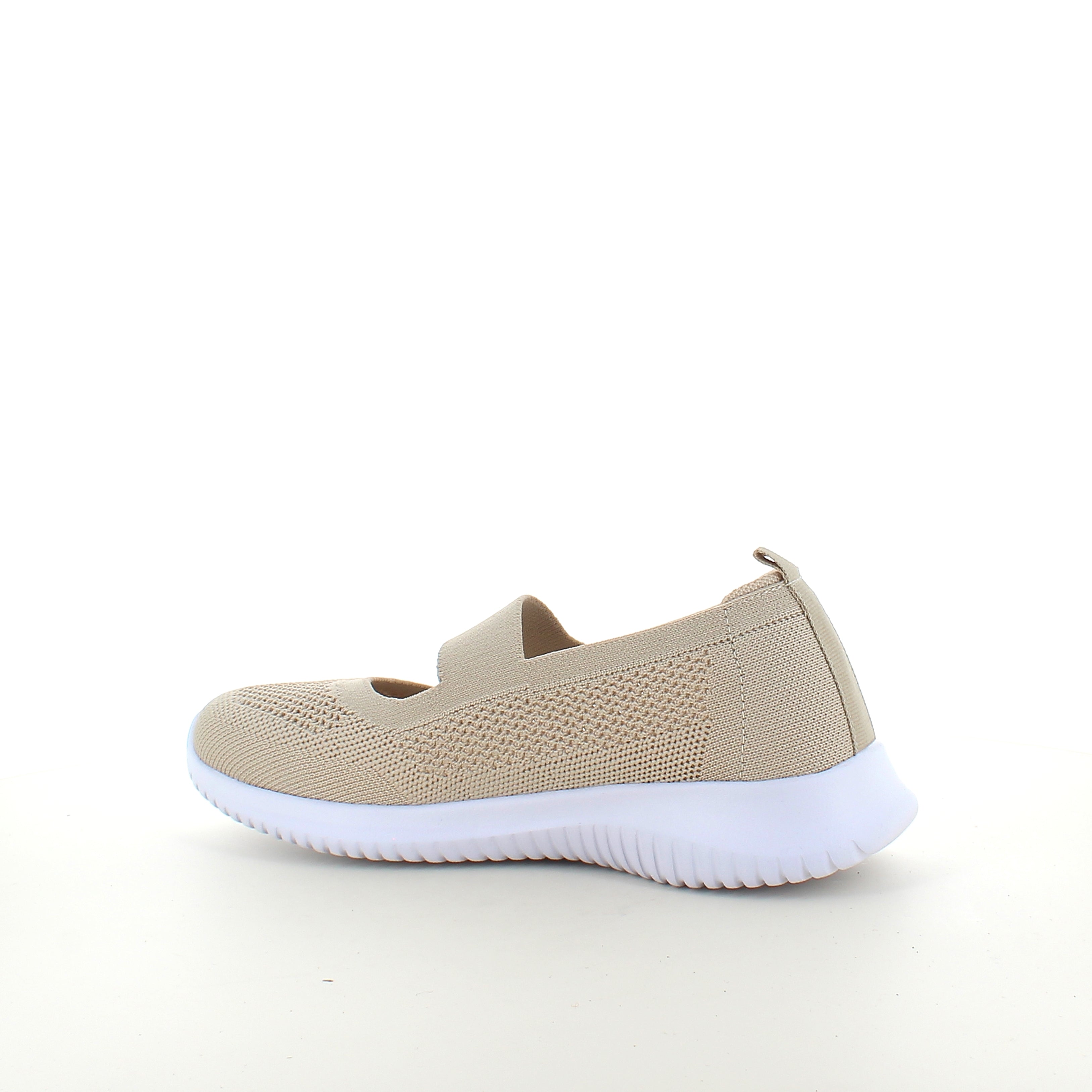 Beige slip-on-ballerina från Endurance med stötdämpning och flexibel komfort