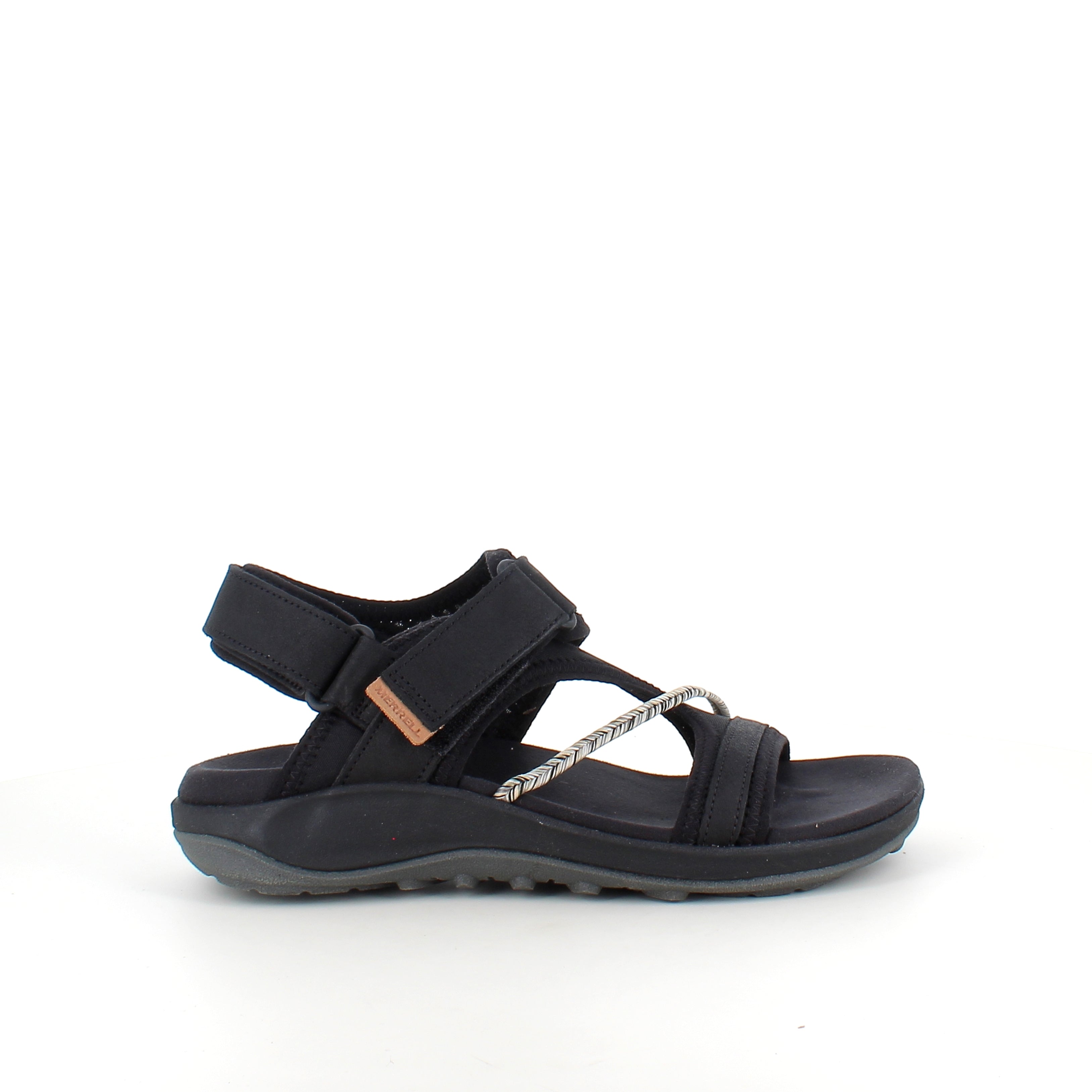 Svart Merrell-sandal – lätt och bekväm sandal med justerbar passform