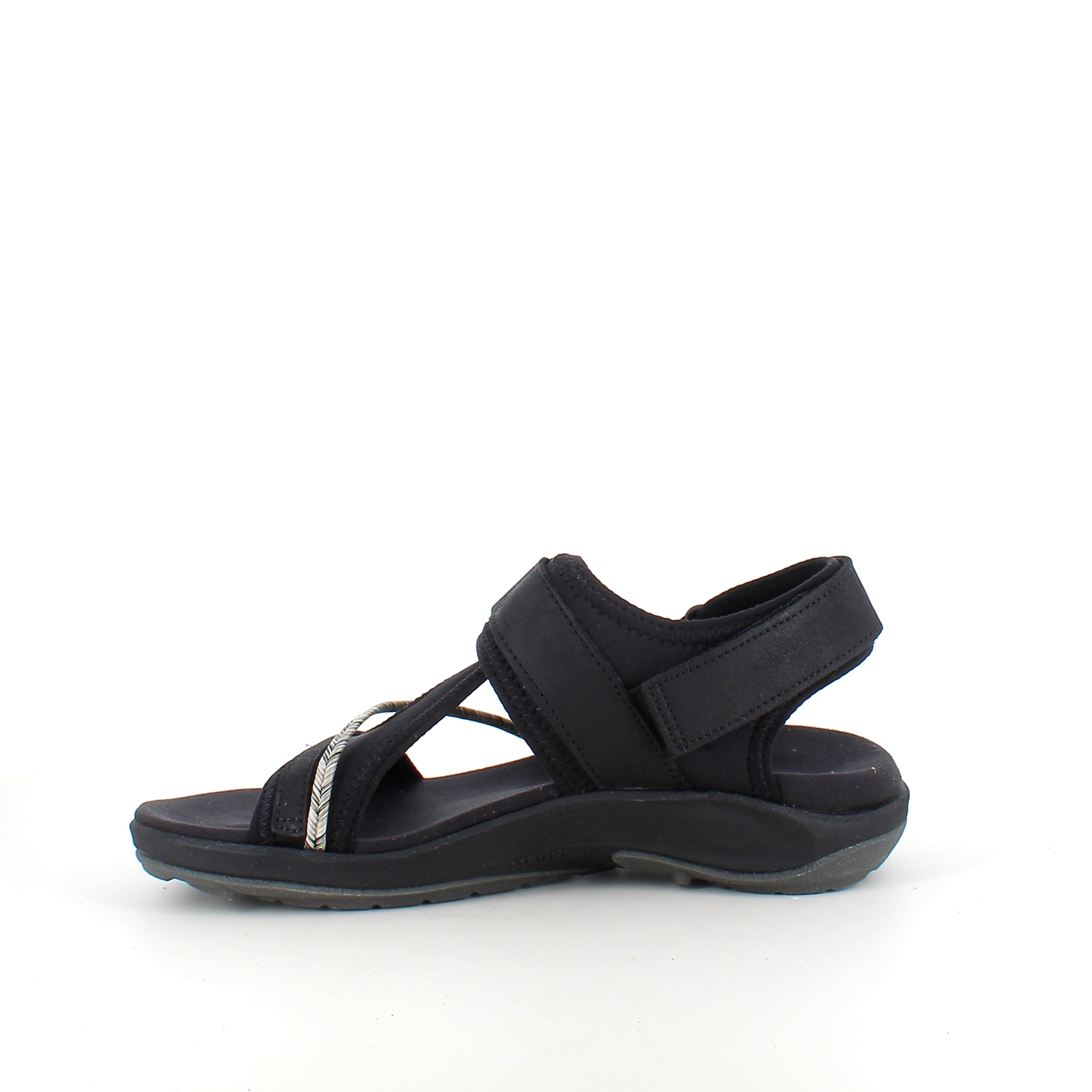 Svart Merrell-sandal – lätt och bekväm sandal med justerbar passform