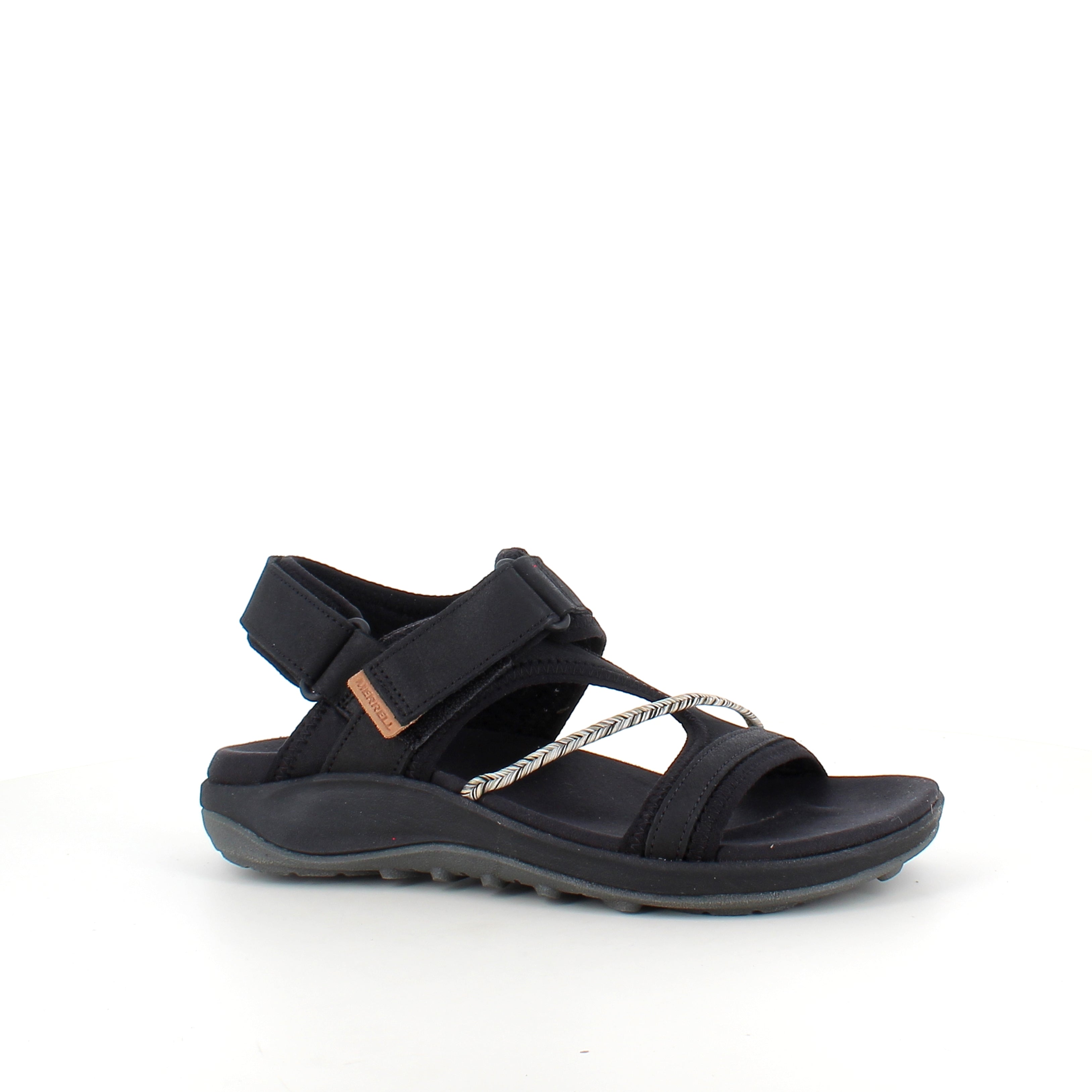 Svart Merrell-sandal – lätt och bekväm sandal med justerbar passform