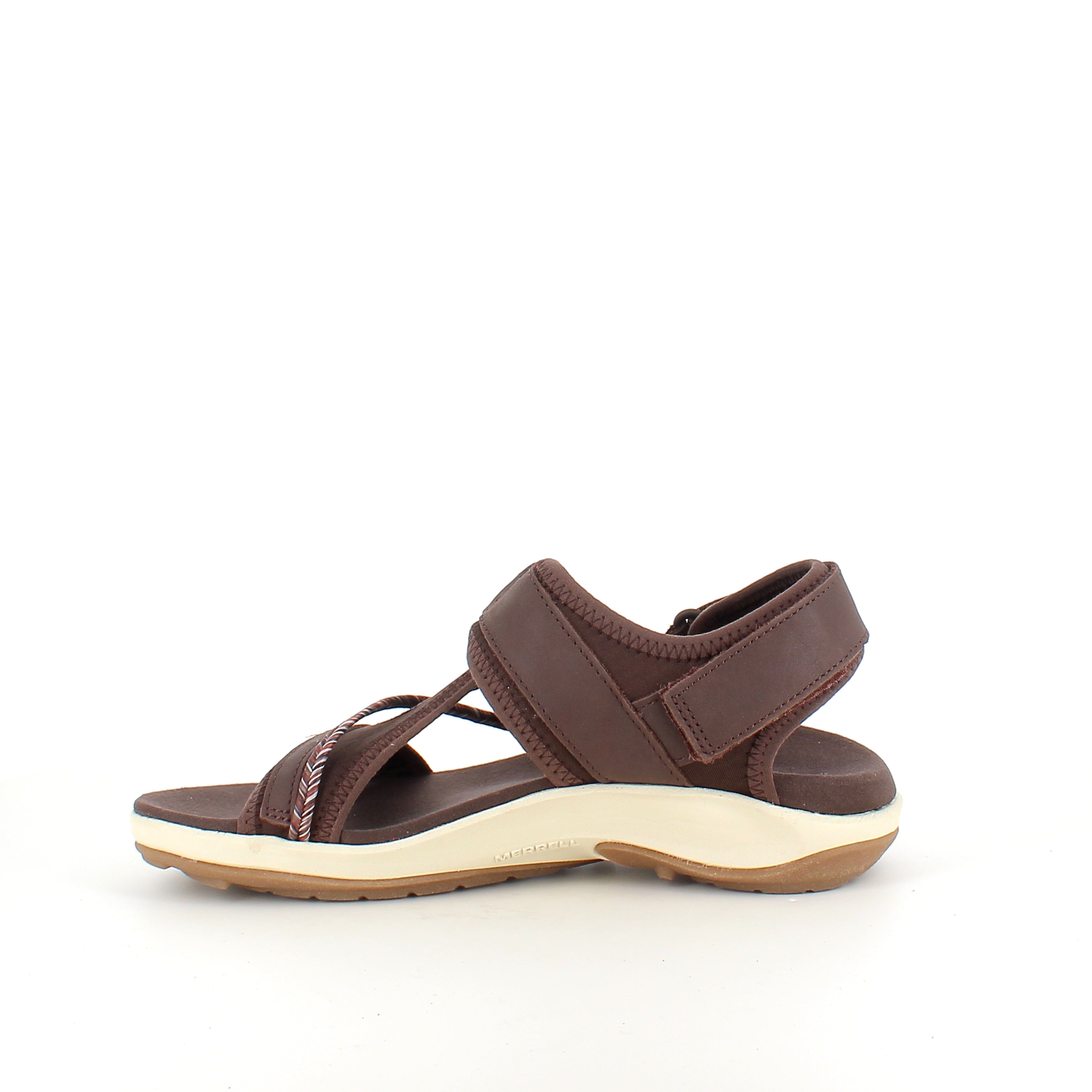 Brun Merrell-sandal – lätt och bekväm med justerbar passform