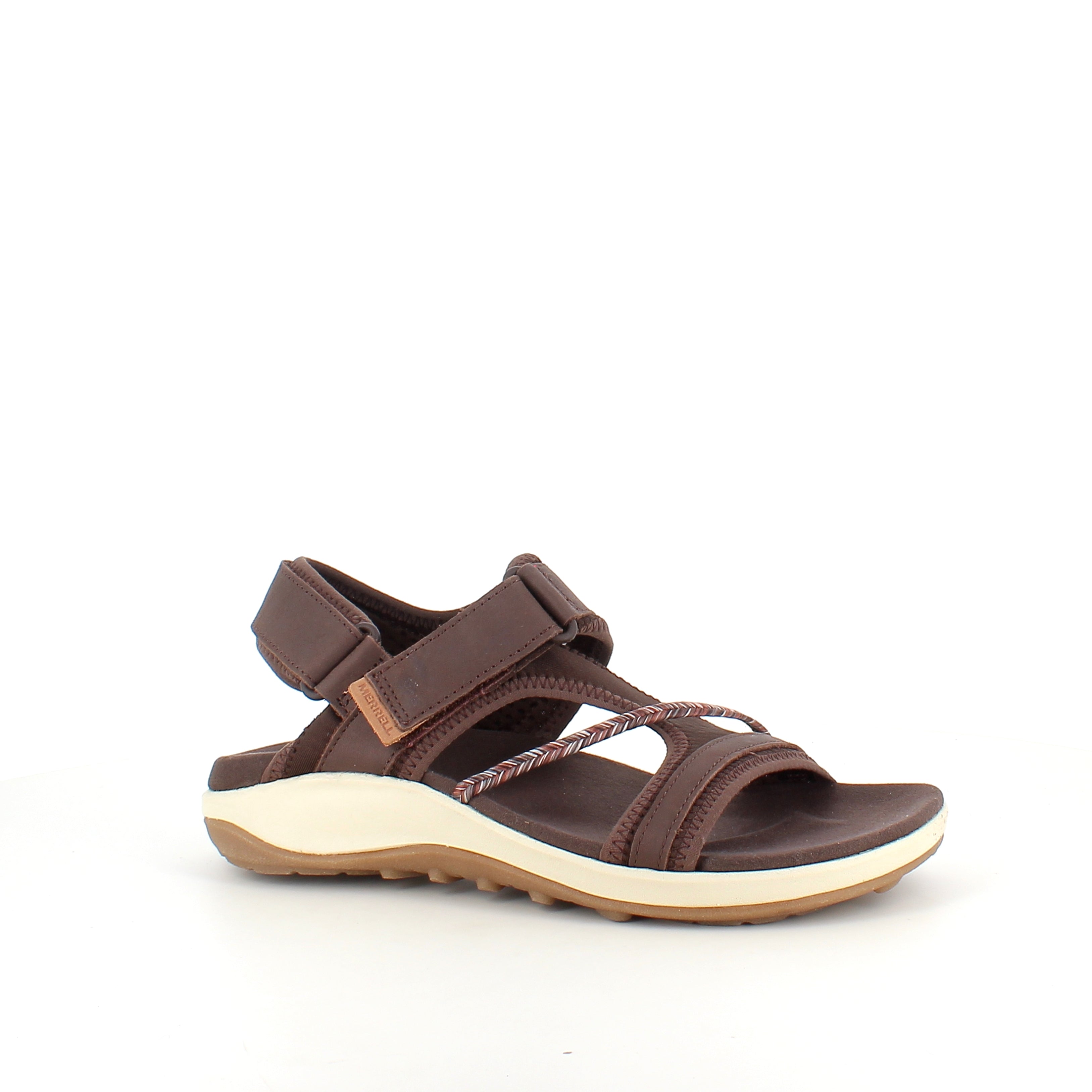 Brun Merrell-sandal – lätt och bekväm med justerbar passform