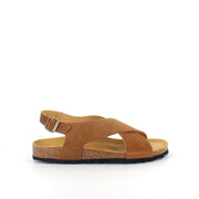 Serraje Roble – brun sandal med korsremmar & bakrem | SSKbutiken.se