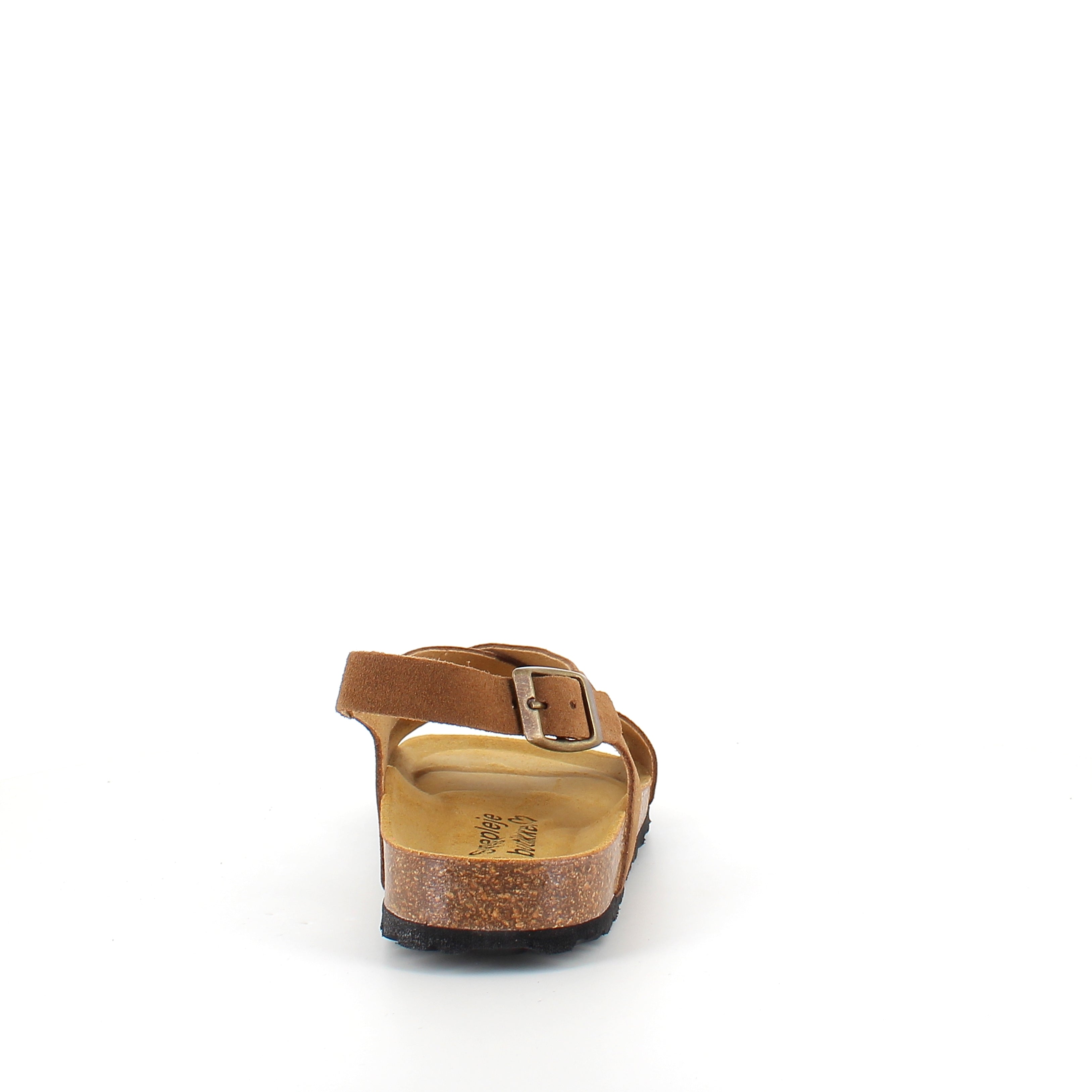 Serraje Roble – brun sandal med korsremmar & bakrem | SSKbutiken.se