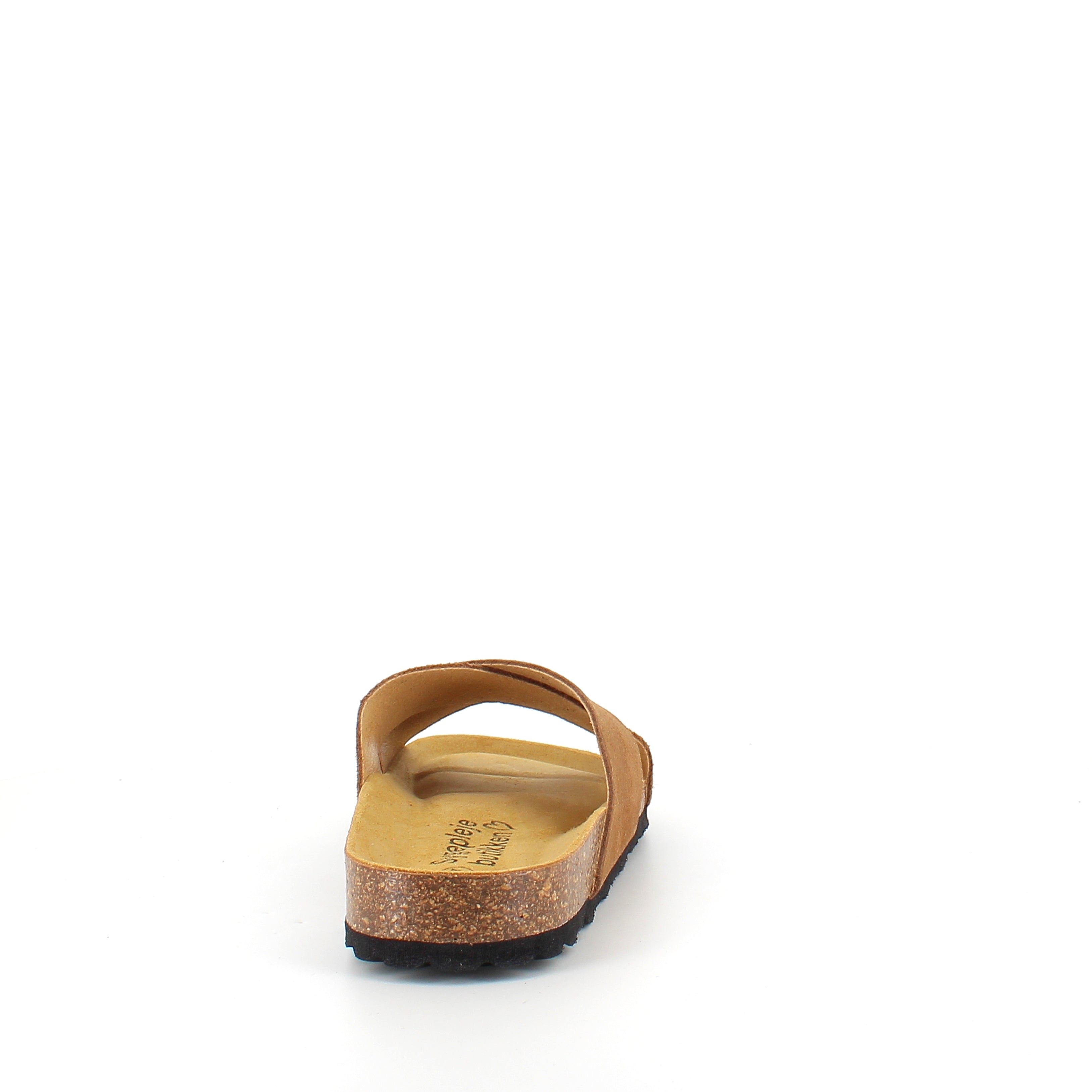Serraje Roble – brun slip-on sandal med korsade remmar & komfort | SSKbutiken.se
