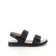 Svart sandal med justerbara remmar & mjuk komfortsula