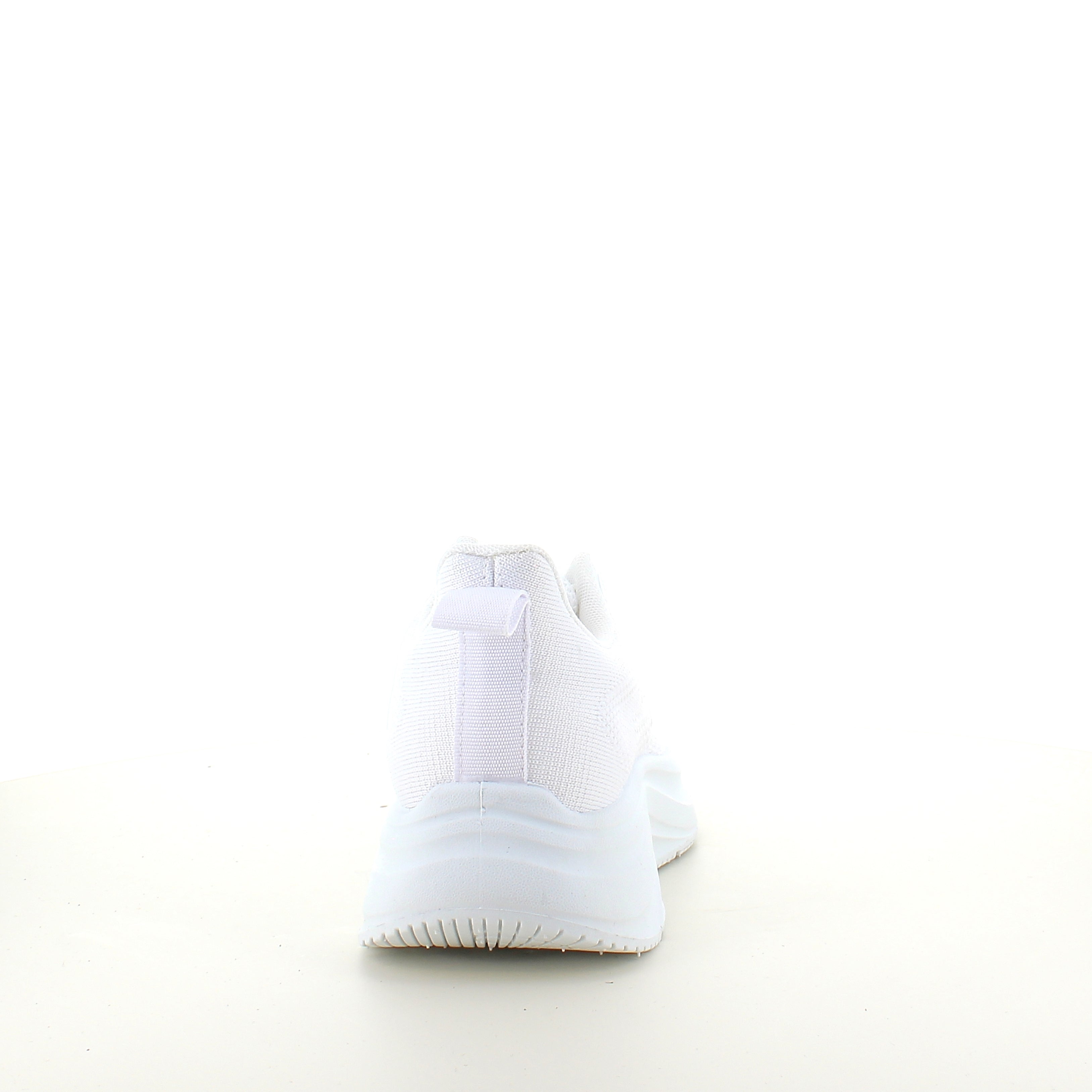 Vit lättvikts-sneaker med stötabsorbering och ventilerande mesh