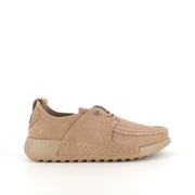 Brun slip-on-sko i mjuk mocka med flexibel sula