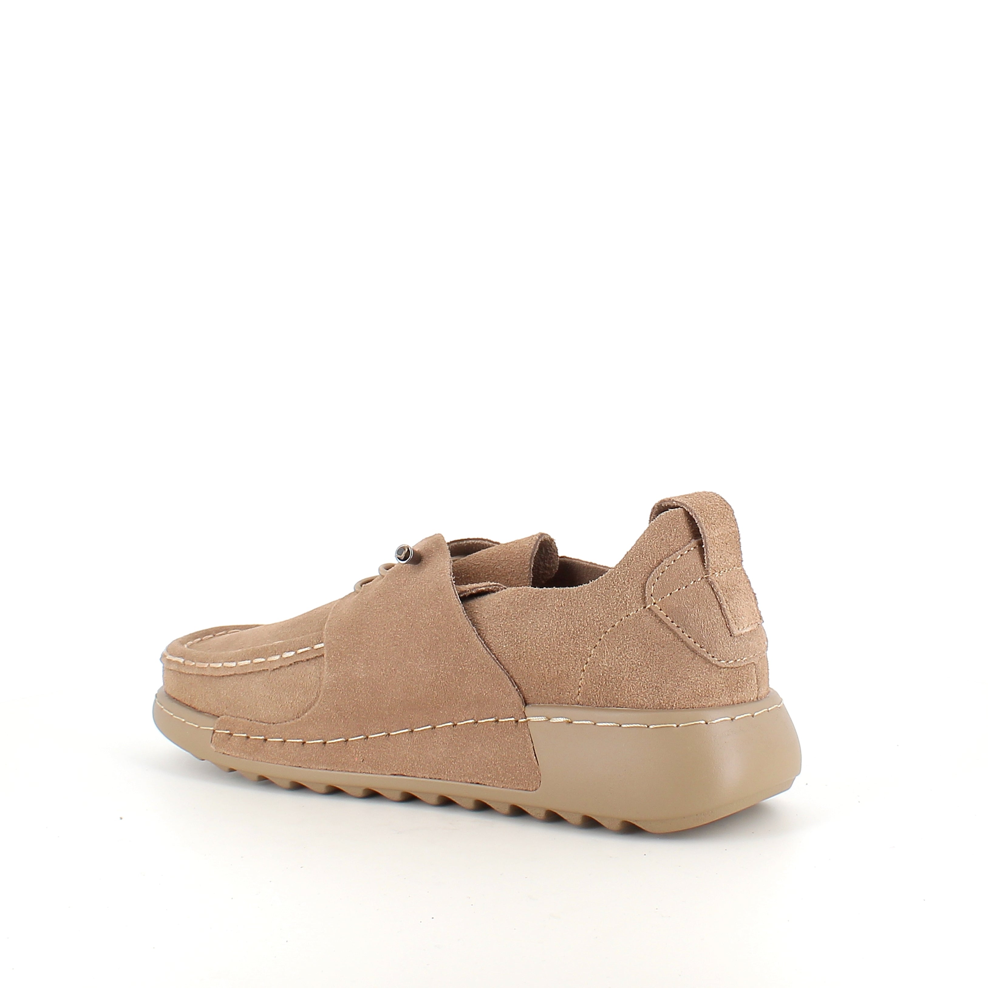 Brun slip-on-sko i mjuk mocka med flexibel sula