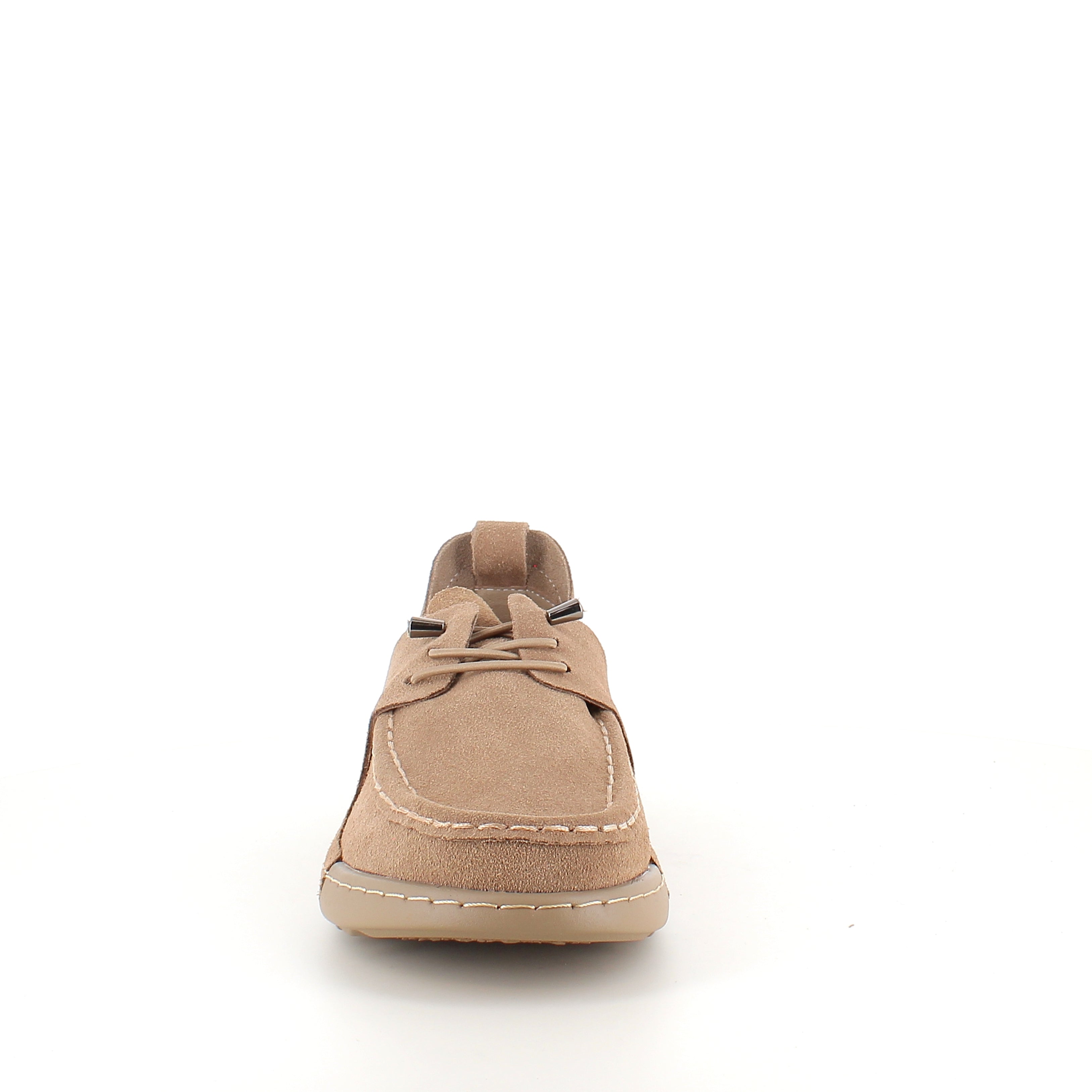 Brun slip-on-sko i mjuk mocka med flexibel sula
