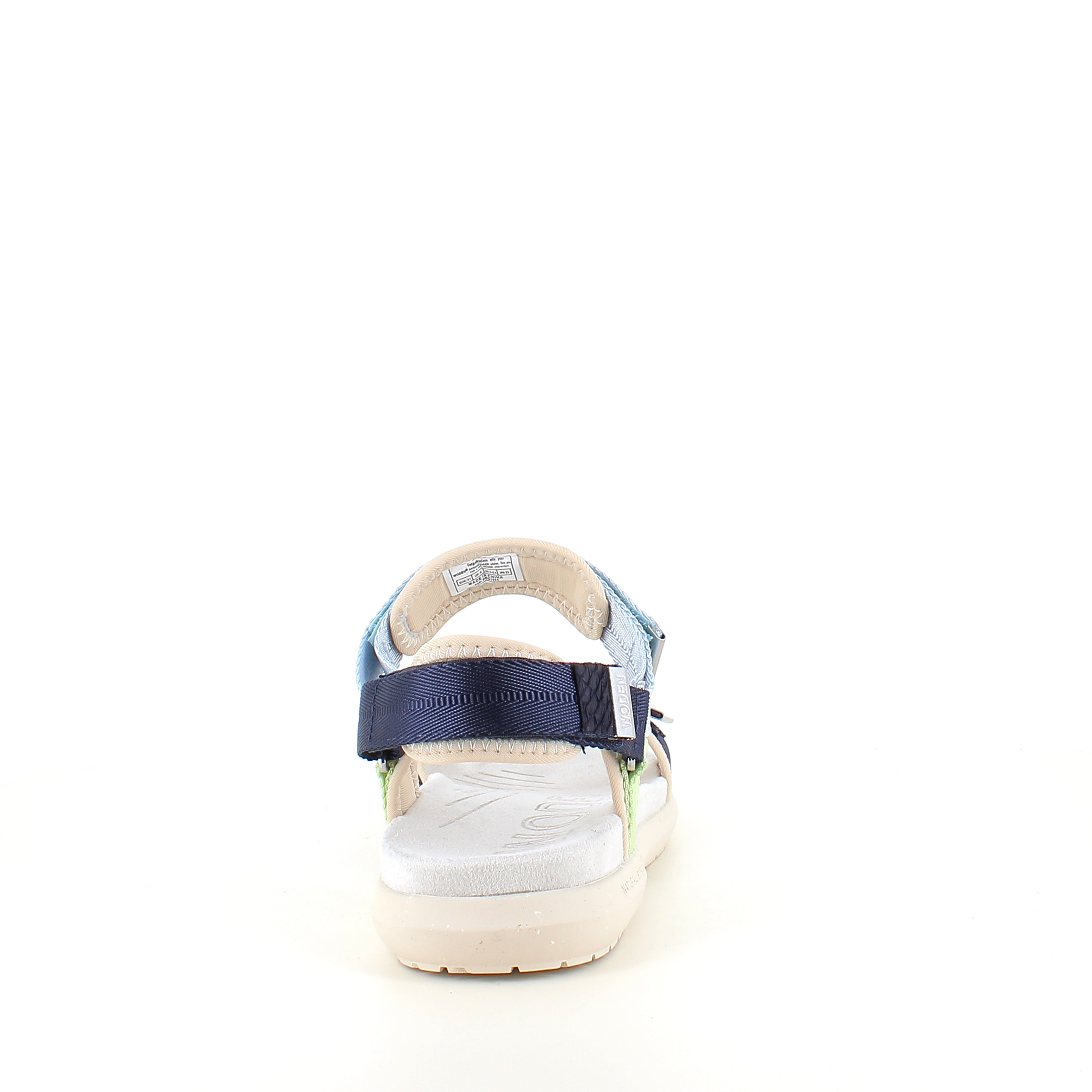 Woden sandal Moonstone Multi – Lätt & stödjande i blå, gröna & beige nyanser