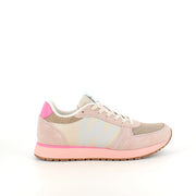 WODEN Ronja – Ivory/Blush | Komfortabel lädersneaker med korksula