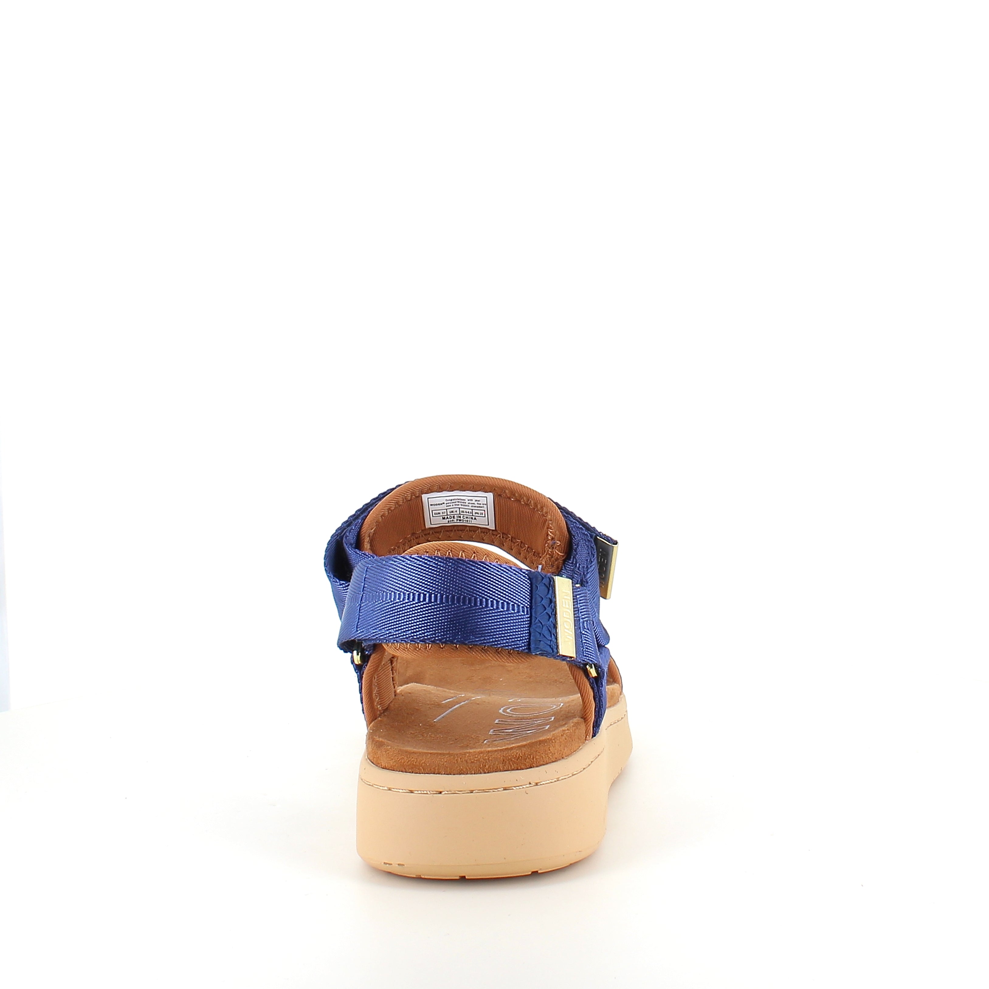 Woden Line sandal – koboltblå