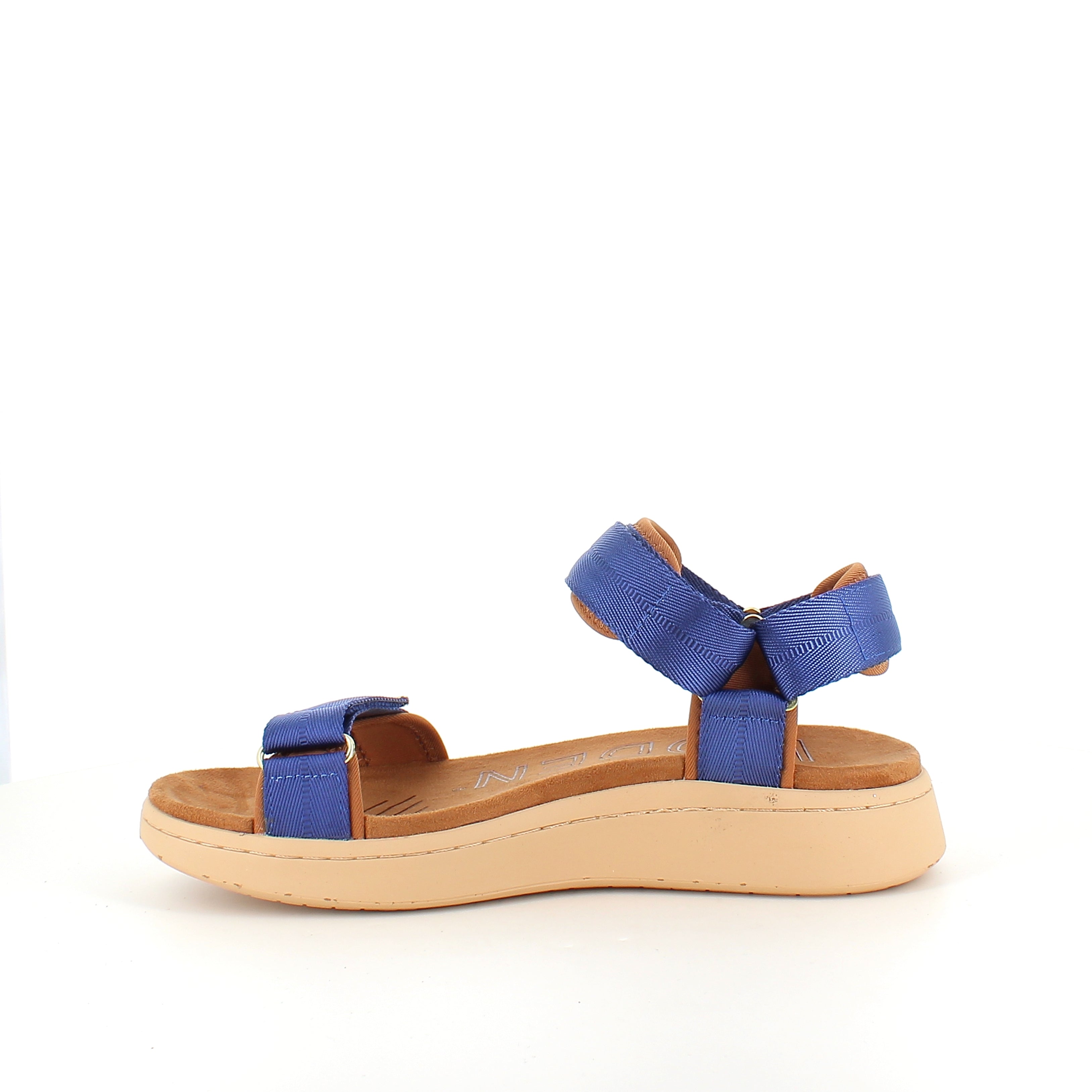 Woden Line sandal – koboltblå