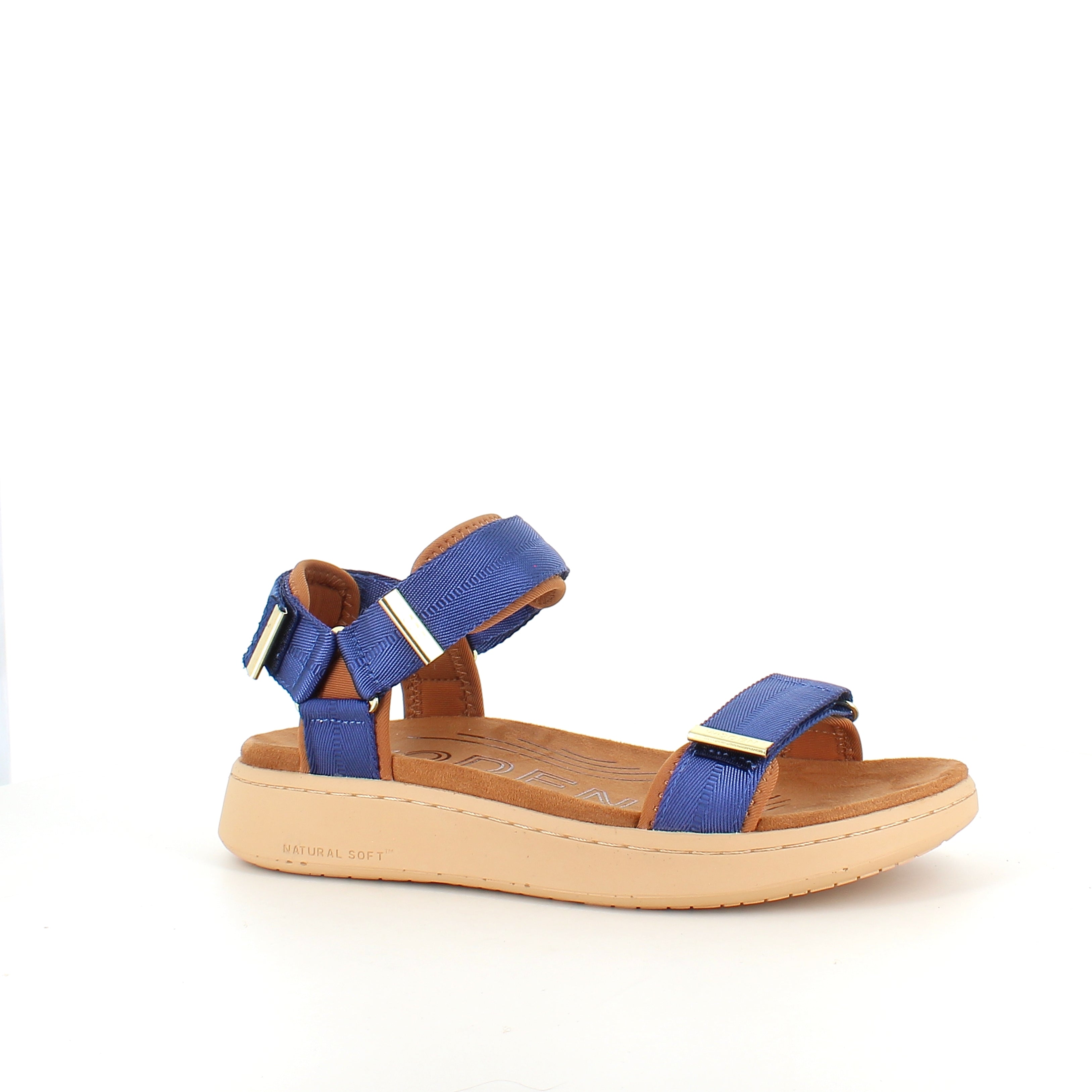 Woden Line sandal – koboltblå