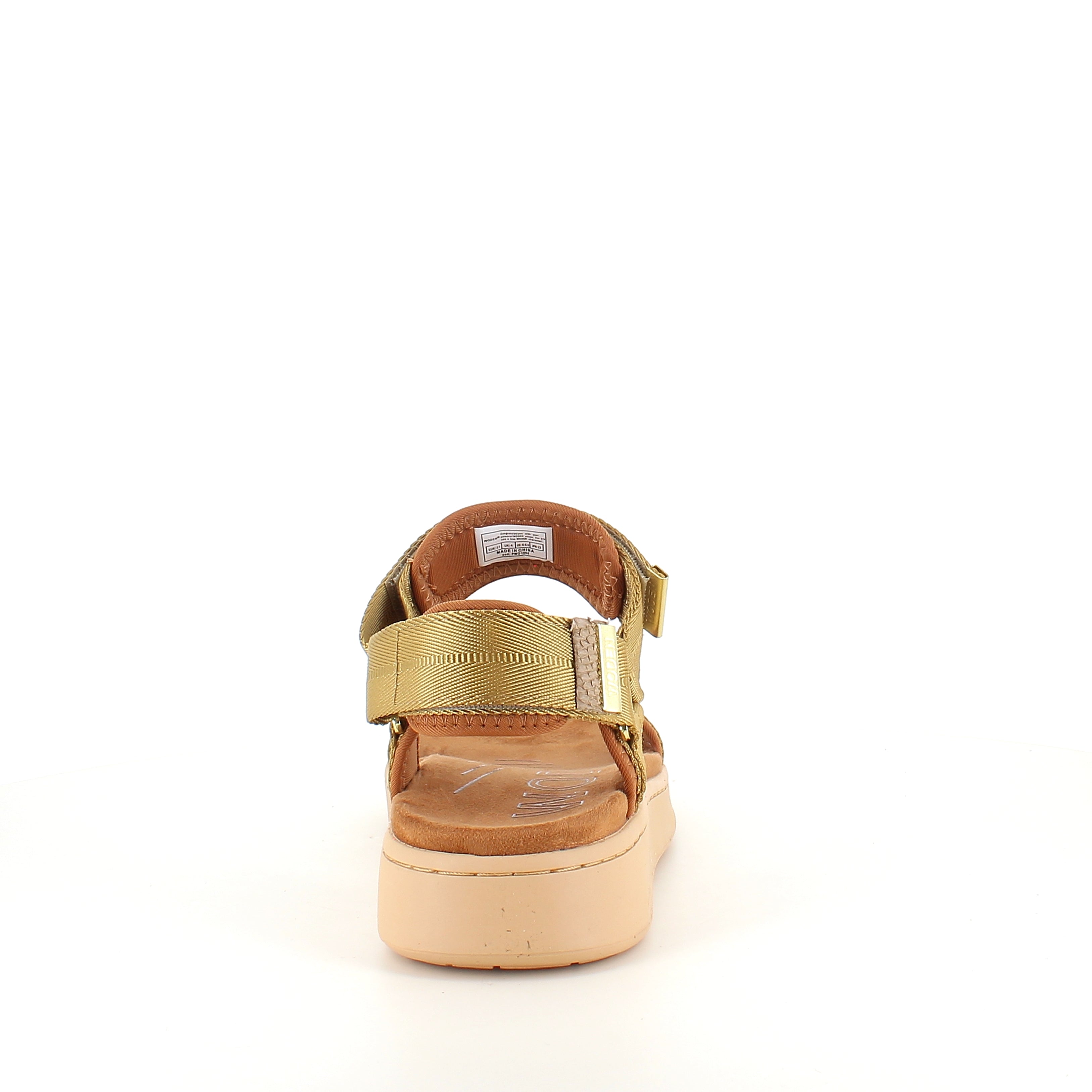 Woden sandal – Khaki (gyllene nyans)