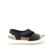 Mjuk svart lädersandal från Relaxshoe