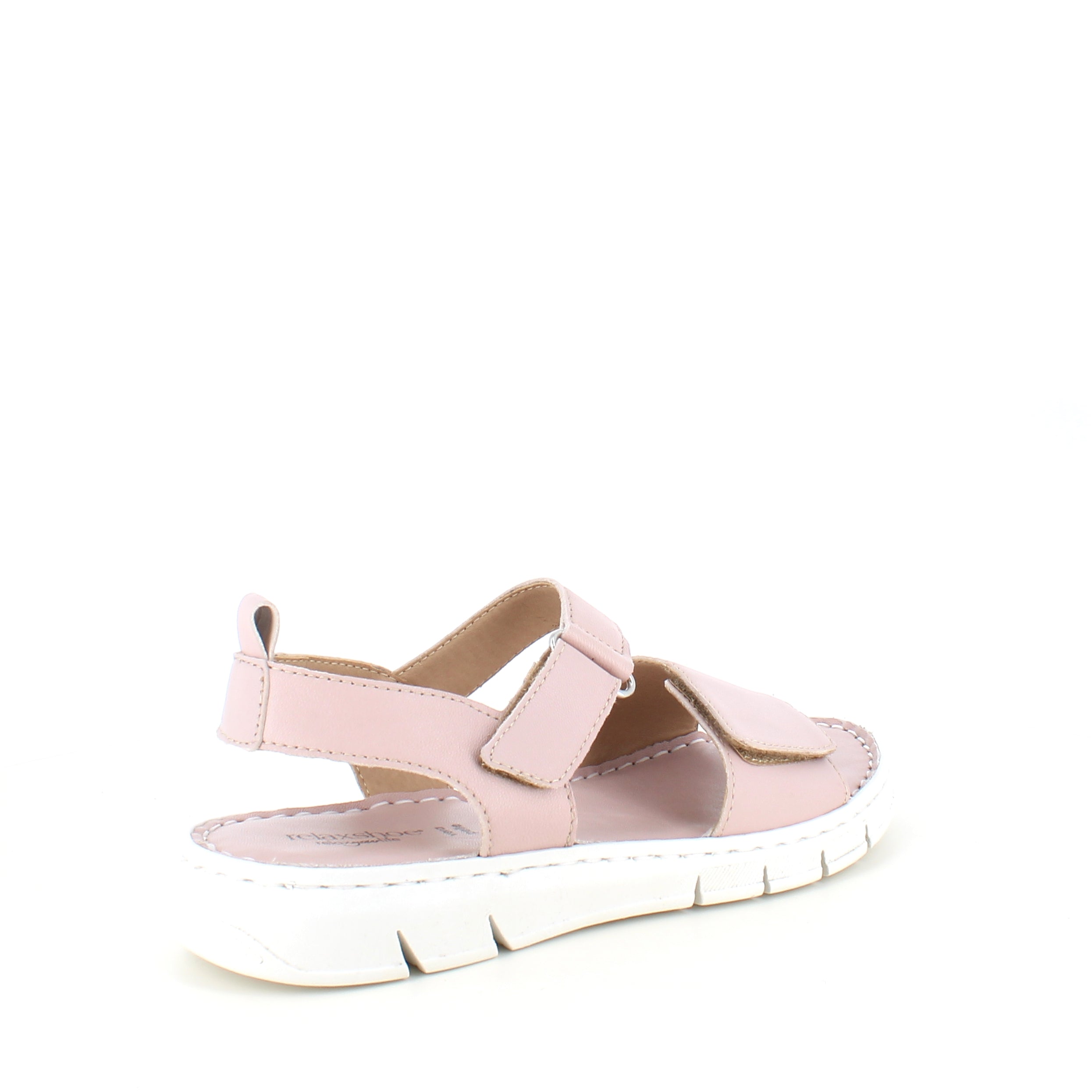 Läcker mjuk och flexibel skinnsandal i rosa från Relaxshoe