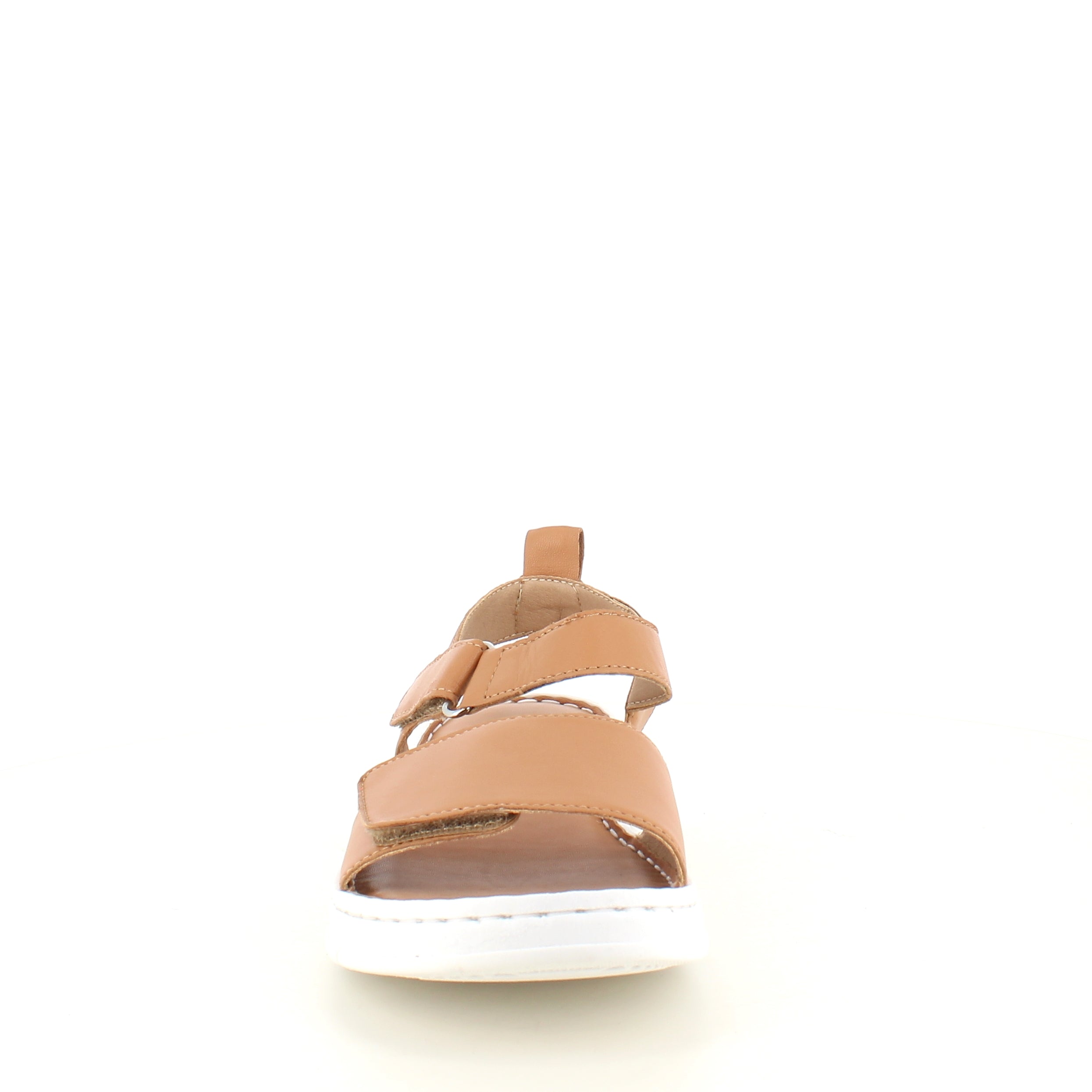 Mjuk och flexibel lädersandal i brunt från Relaxshoe