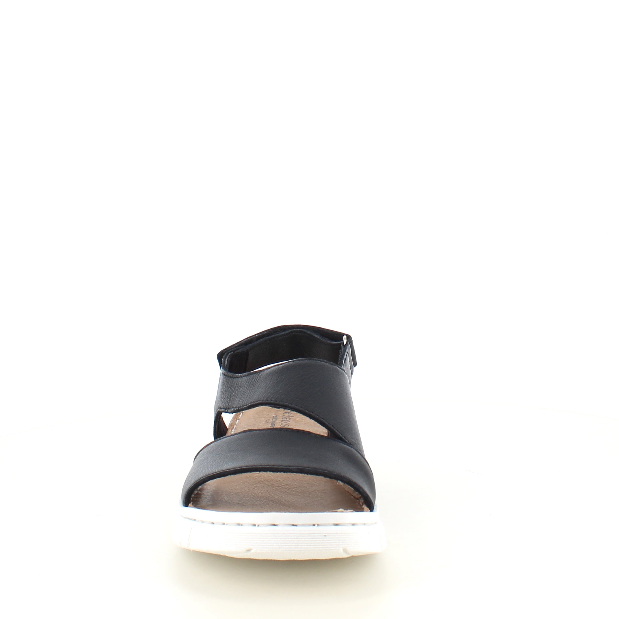 Mjuk svart lädersandal från Relaxshoe