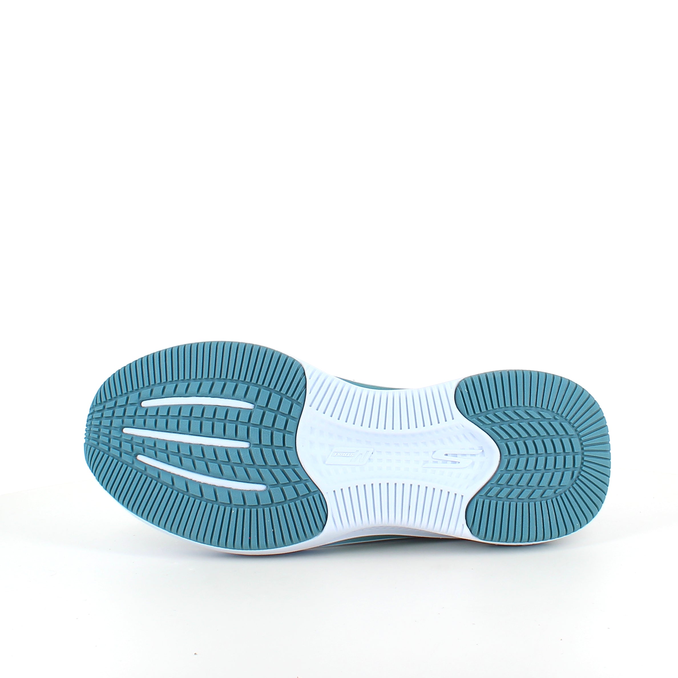 Blå slip-in-skor från Skechers med elastiska snören