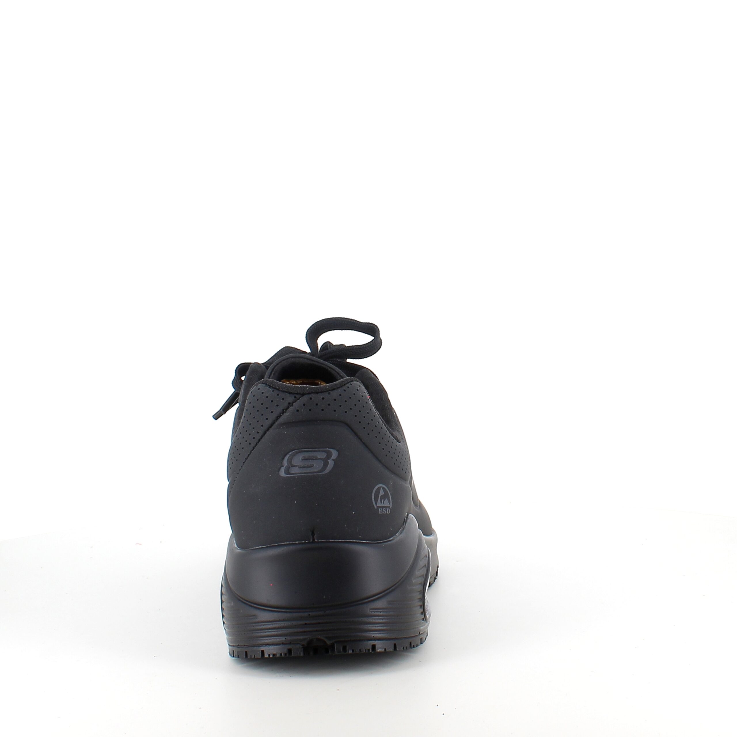 Svarta halkfria arbetsskor från Skechers med ESD