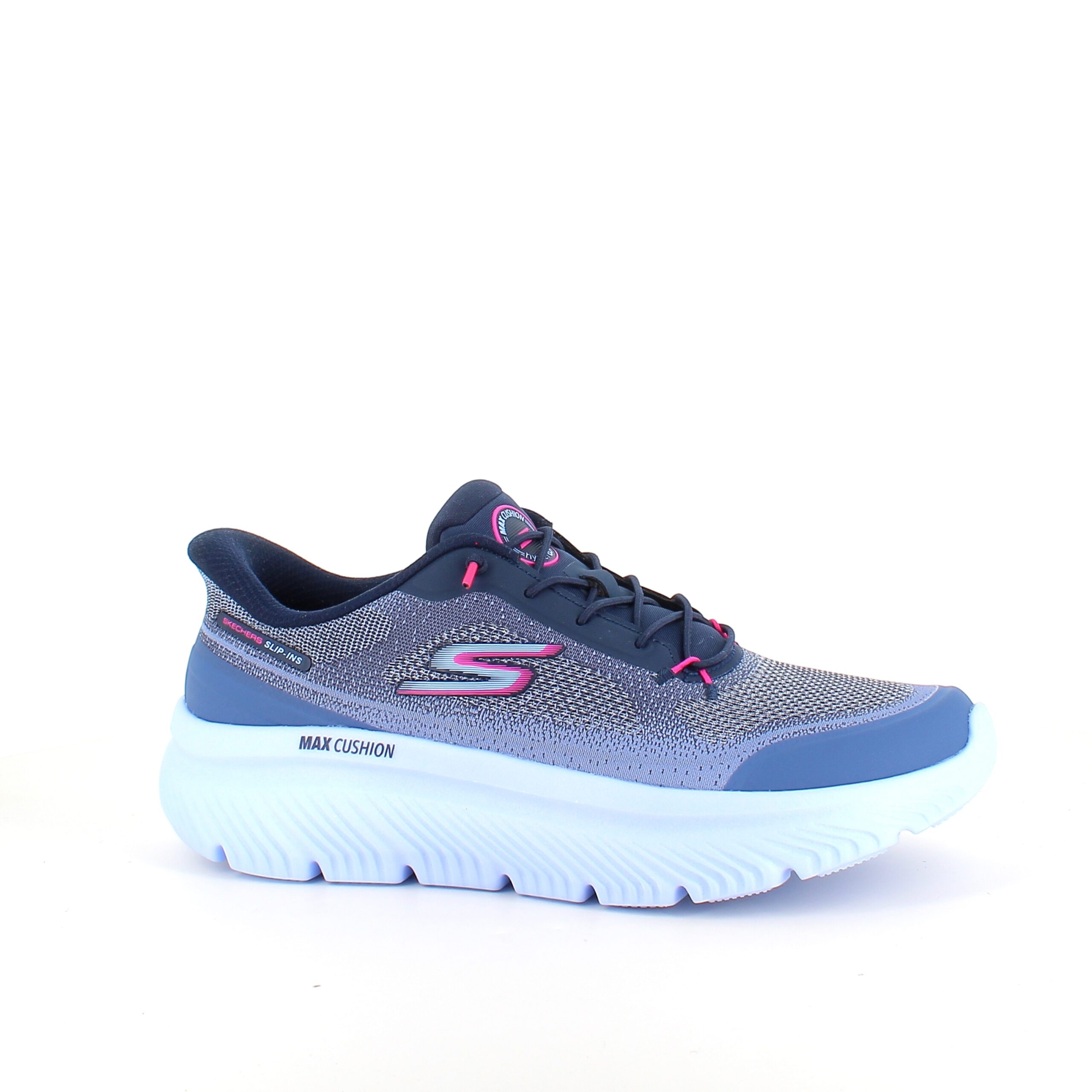 Skechers slip-on-skor i blått med Max Cushion