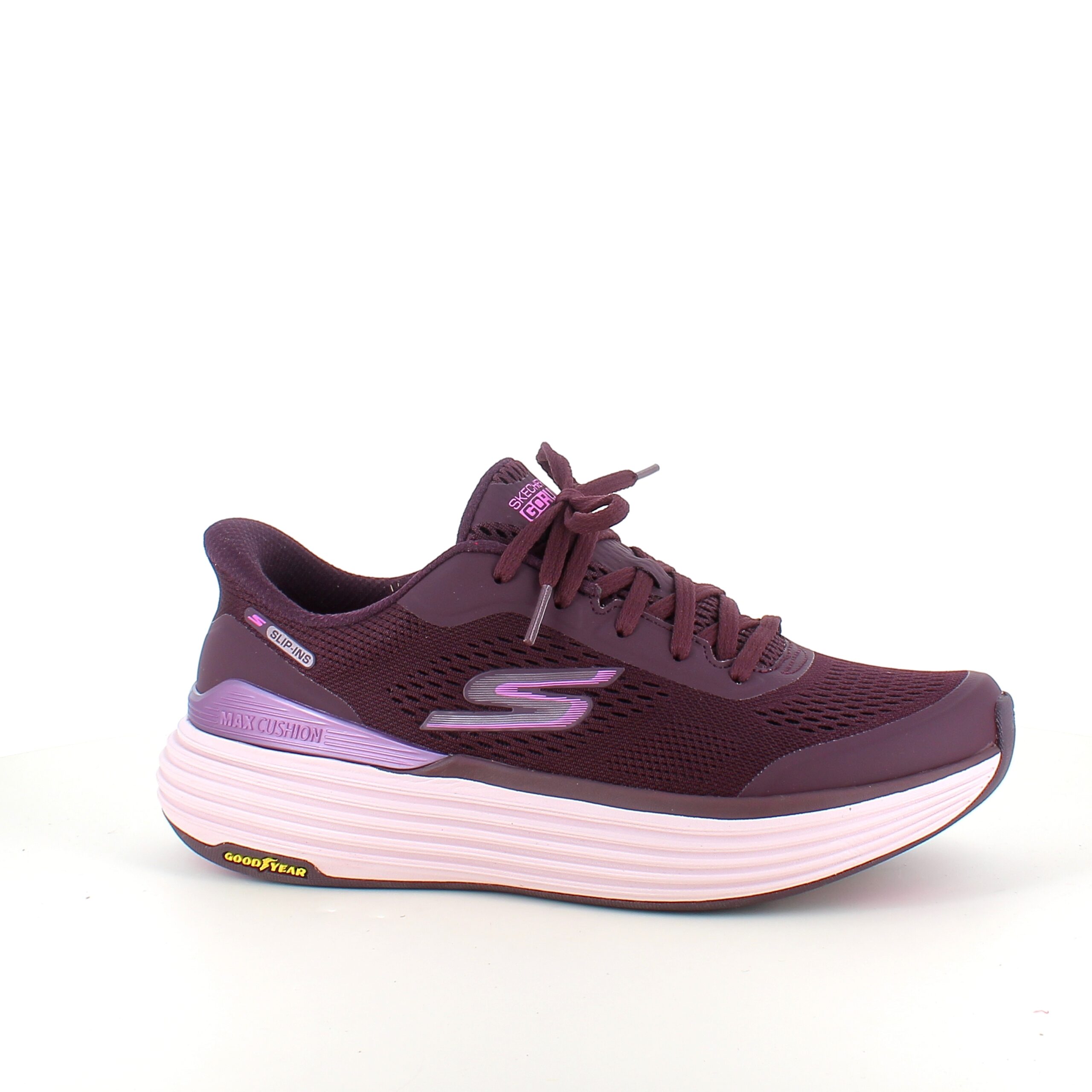 Lila Skechers slip-in med MaxChusion-sula