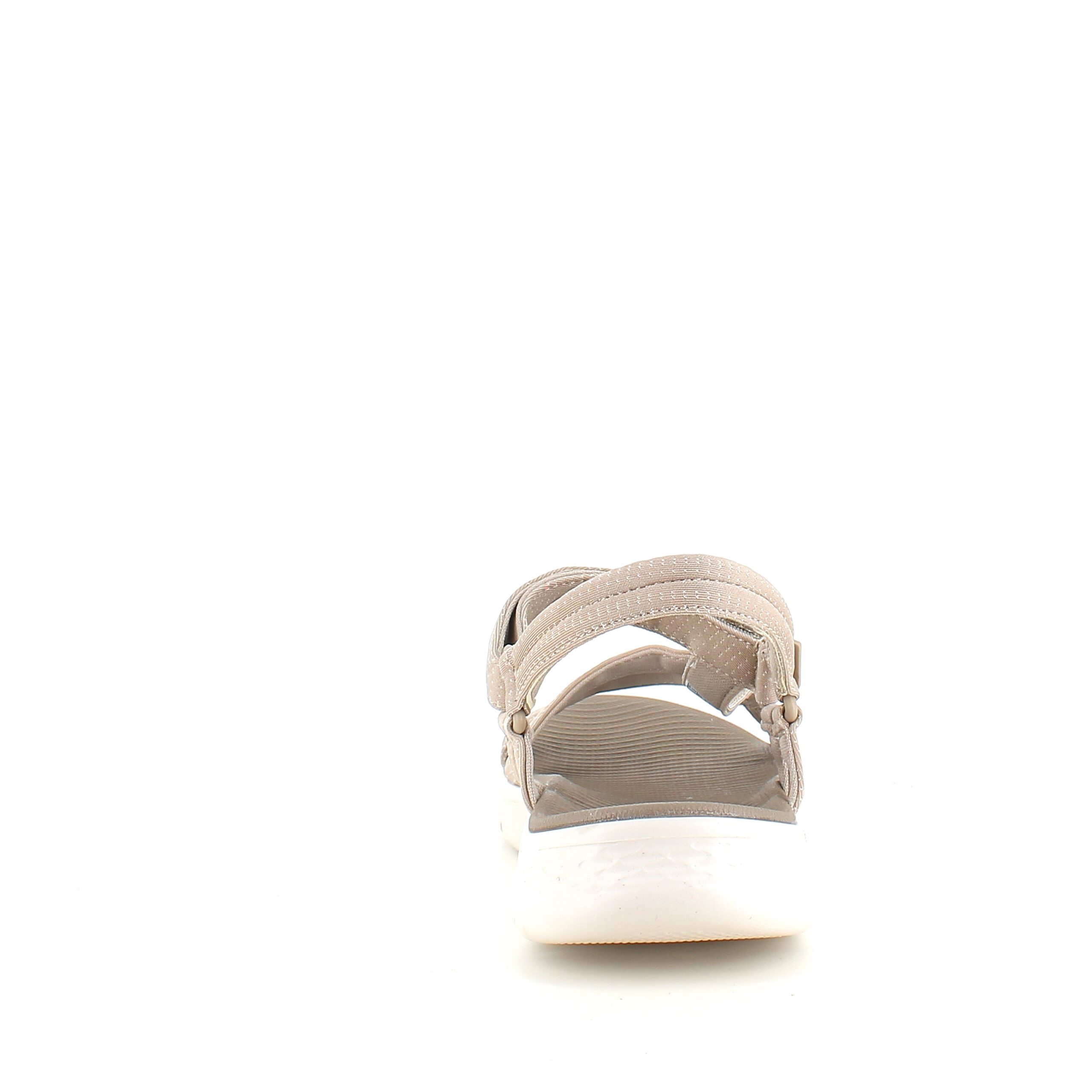 Beige Skechers GOwalk-sandal, bred modell