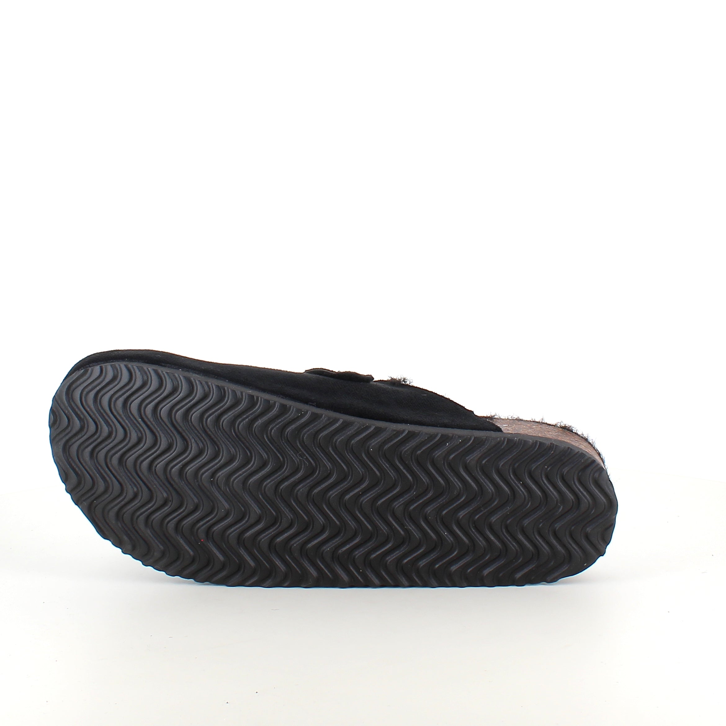 Svarta slip-on-tofflor