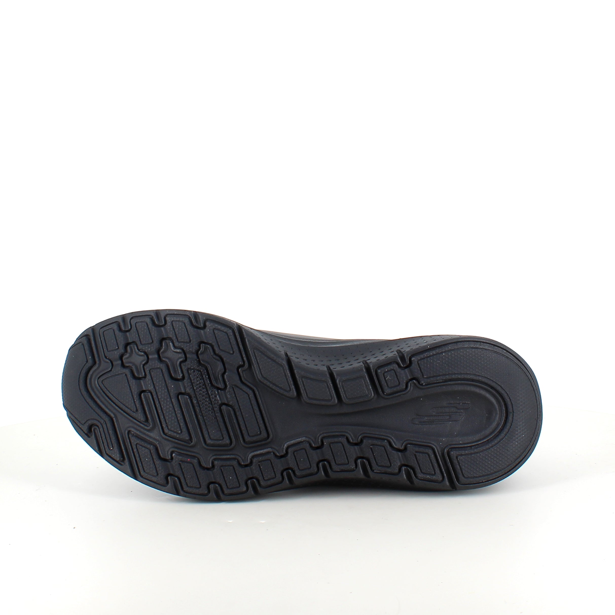 Svarta Skechers i slätt läder