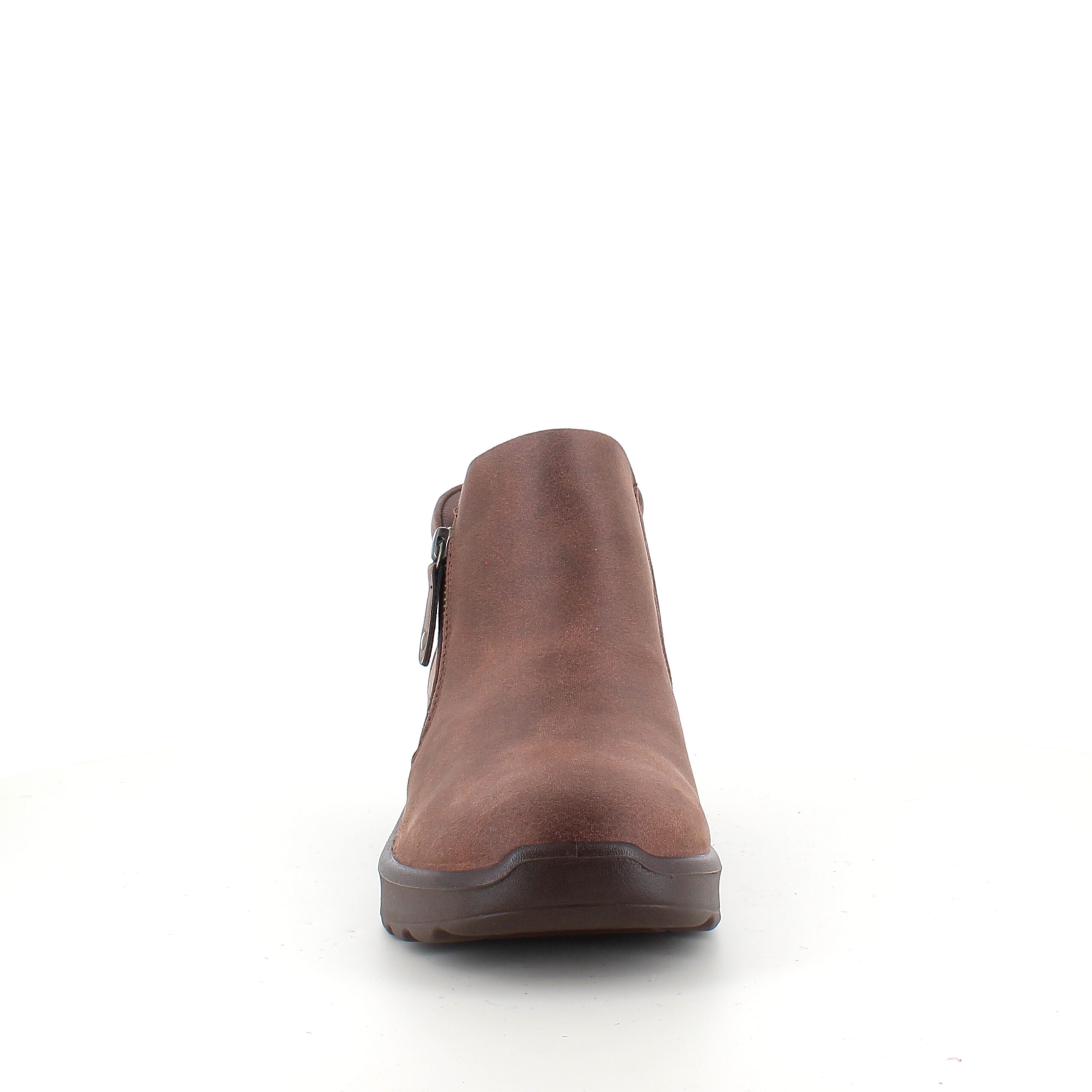 Elegant brun ankelstövel med memory foam från Skechers