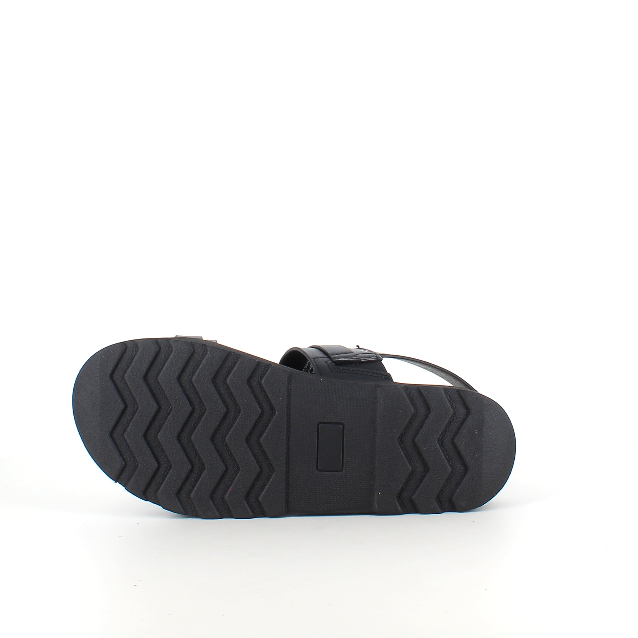 Svart sandal med spännen & hälrem – klassisk modell med justerbar passform