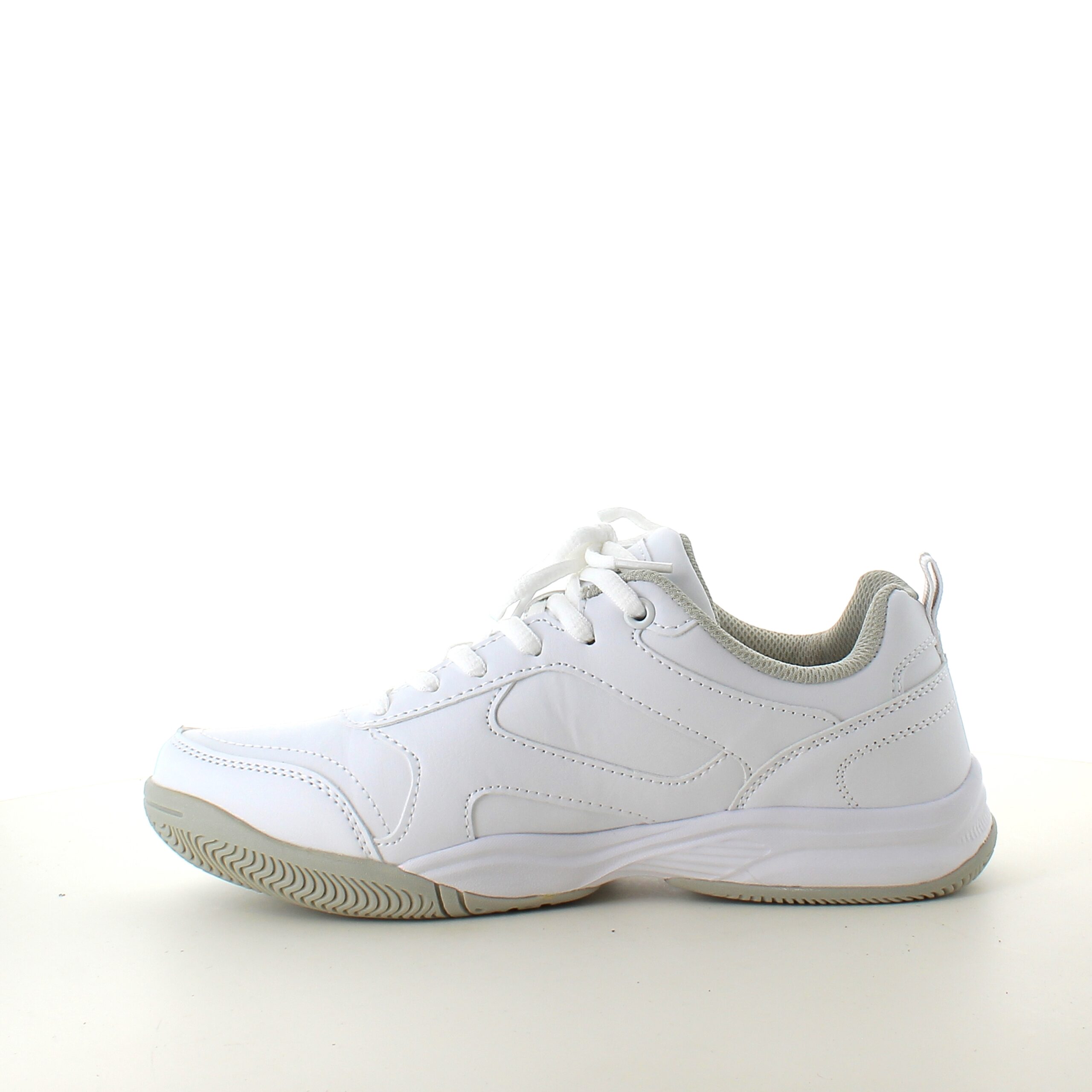 Vita sneakers med bågstöd